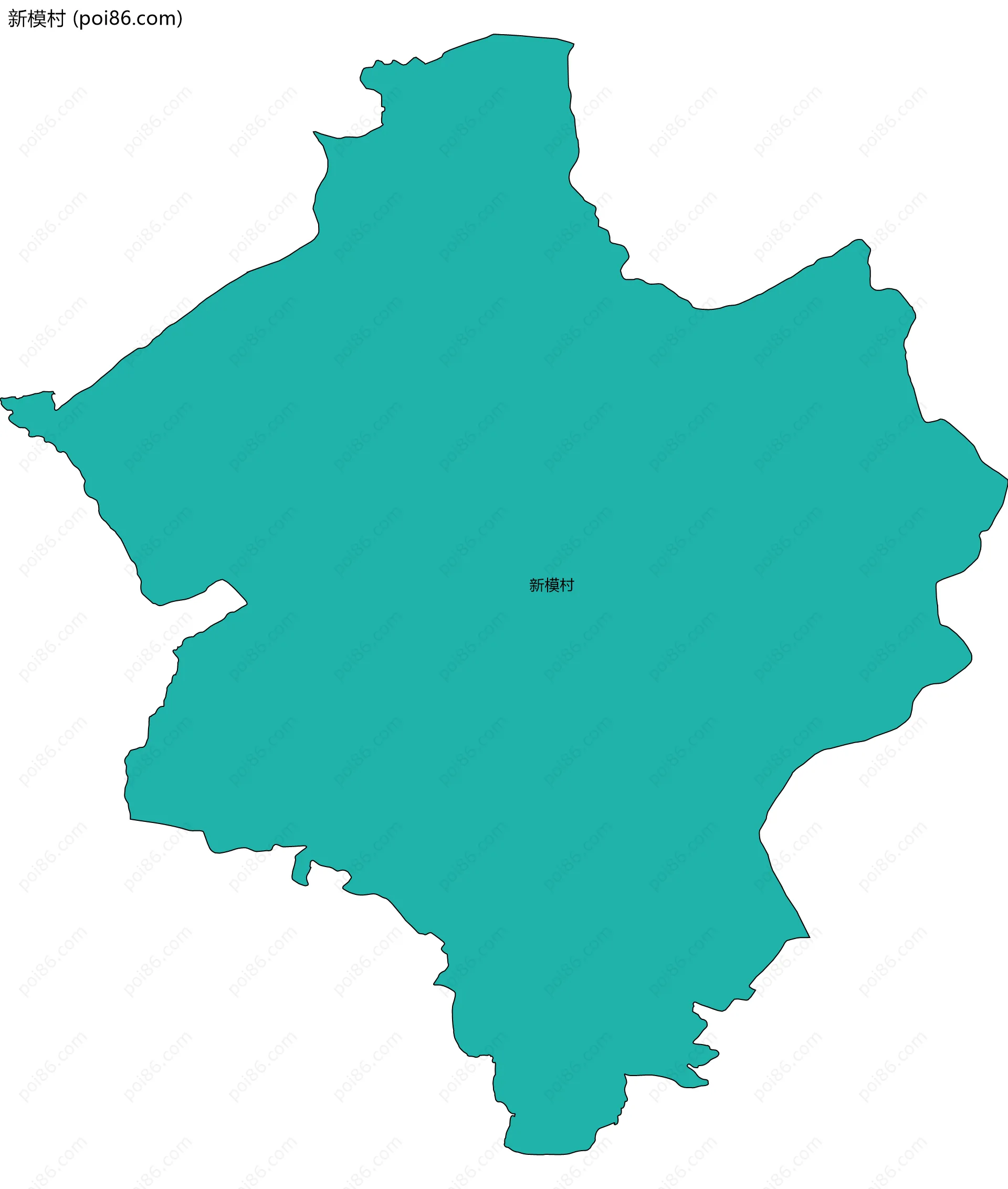 新模村边界地图