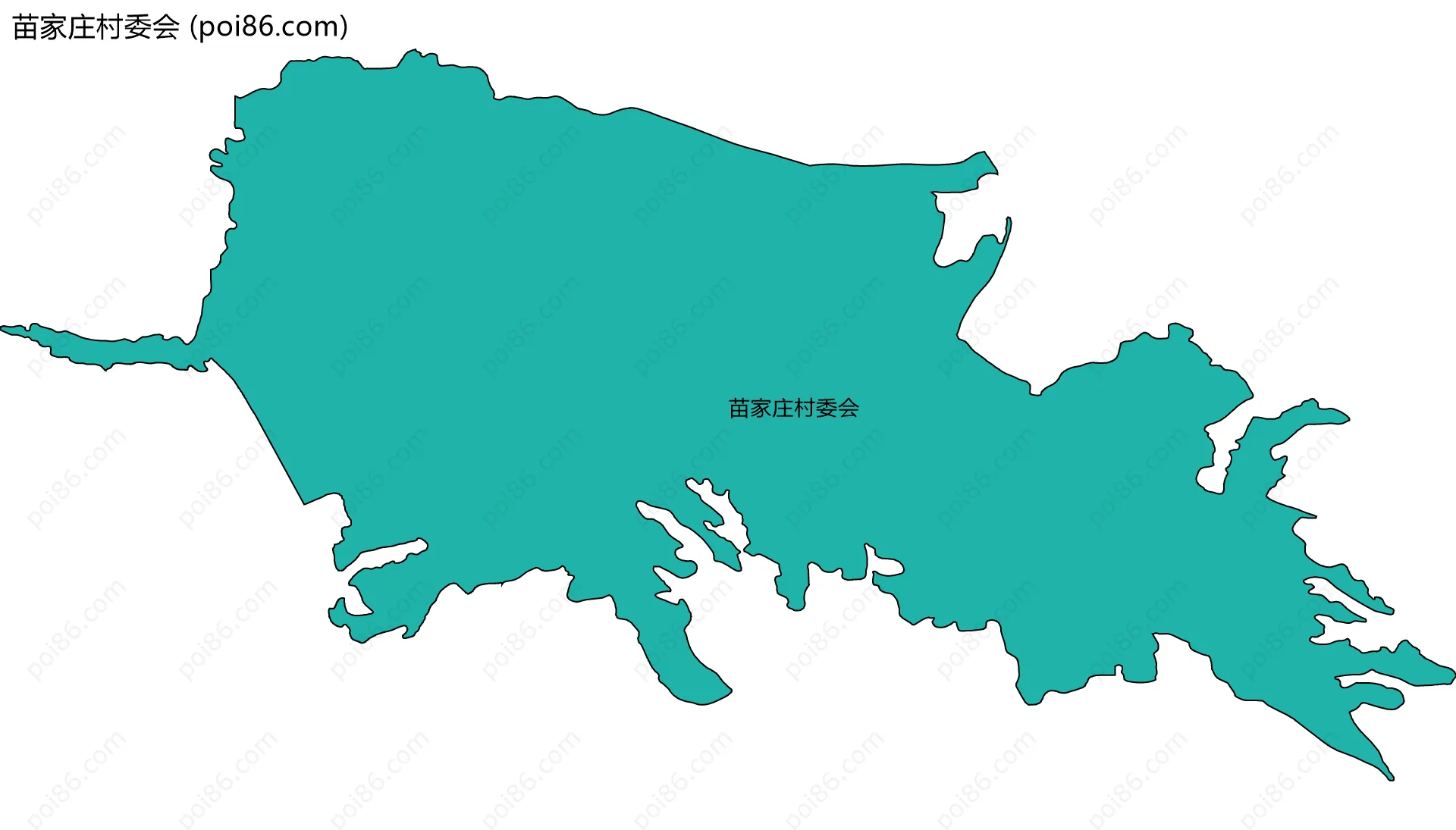 苗家庄村委会边界地图