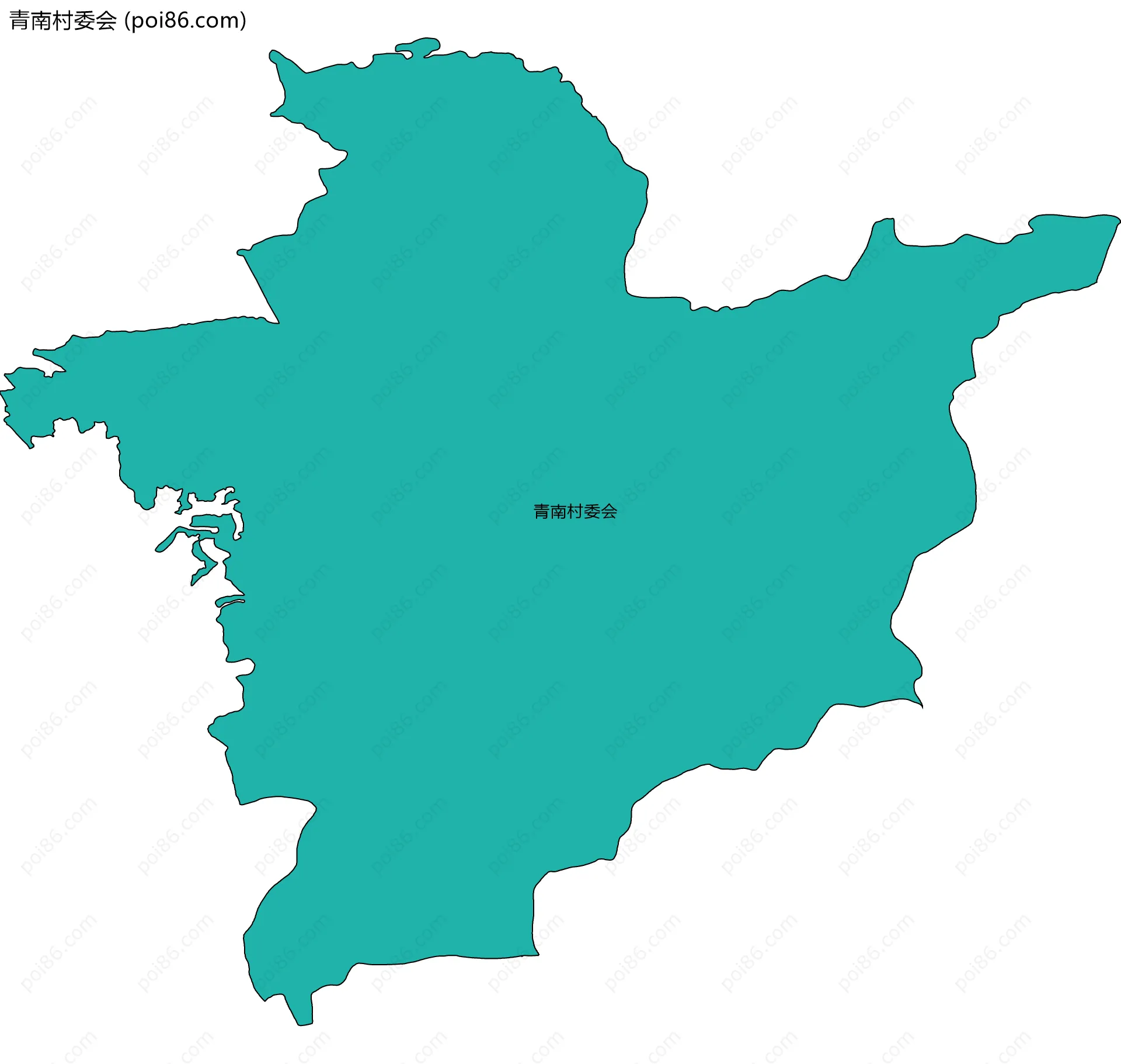 青南村委会边界地图
