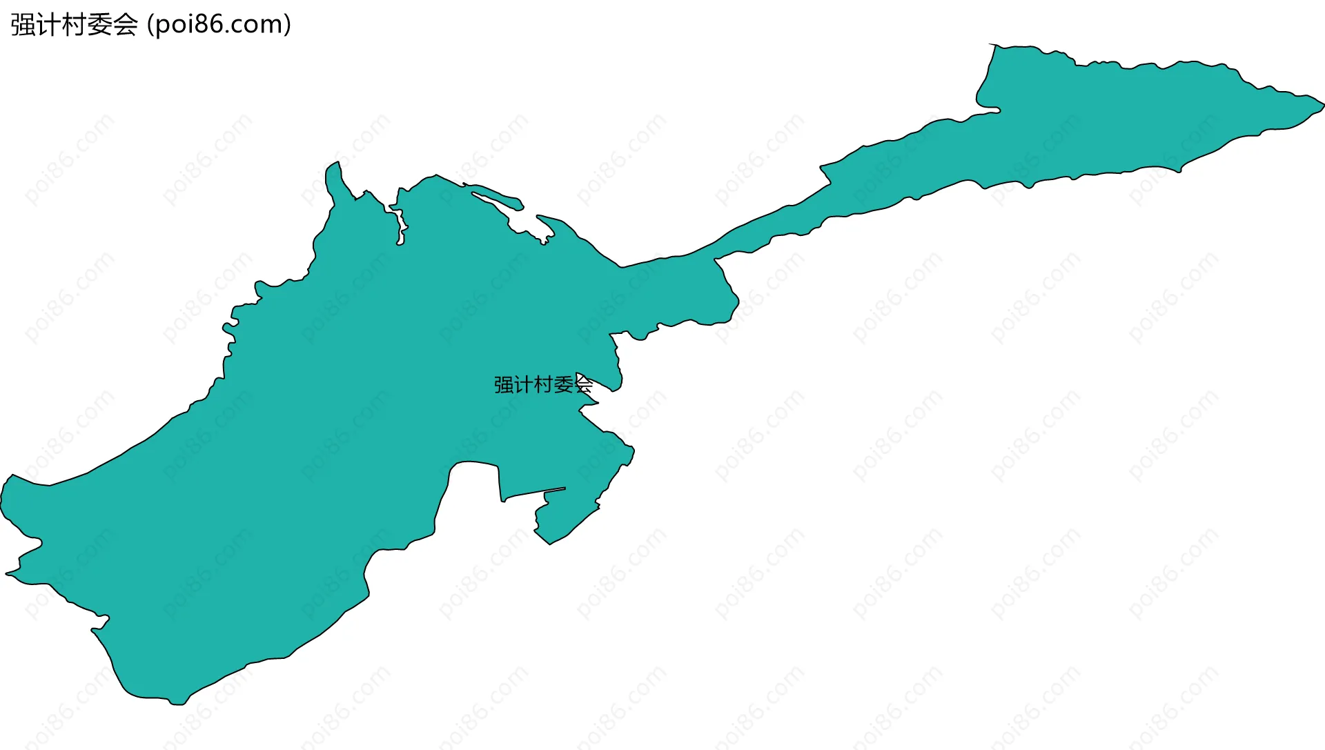 强计村委会边界地图