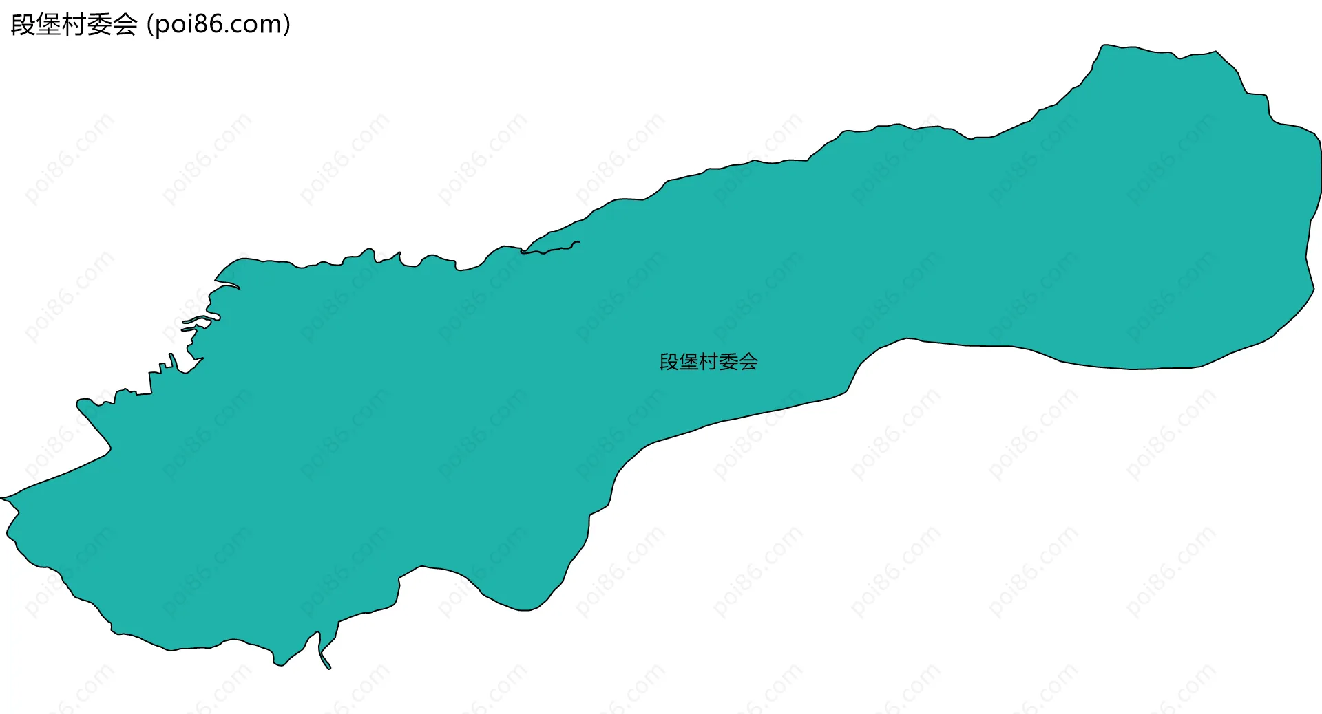段堡村委会边界地图