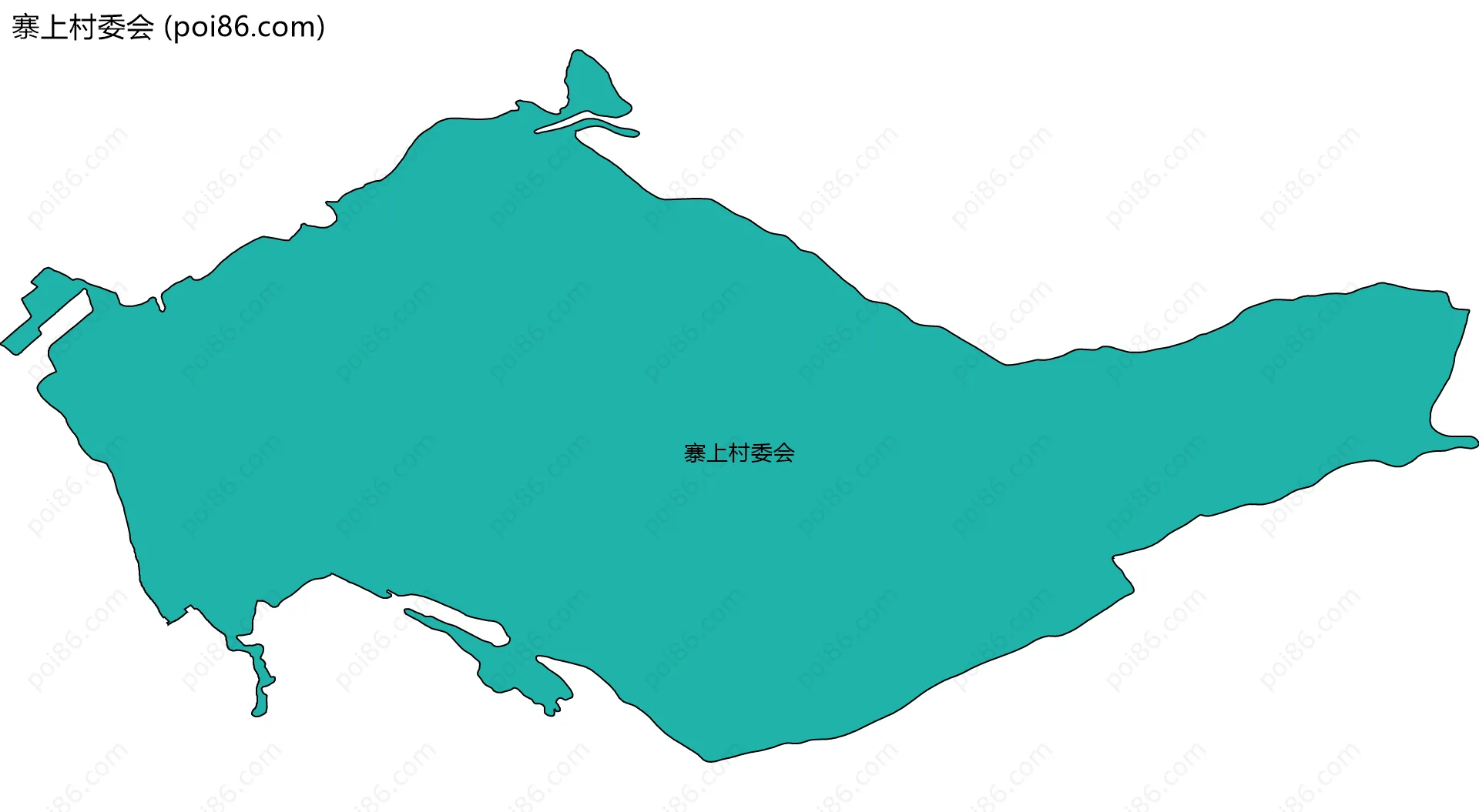 寨上村委会边界地图