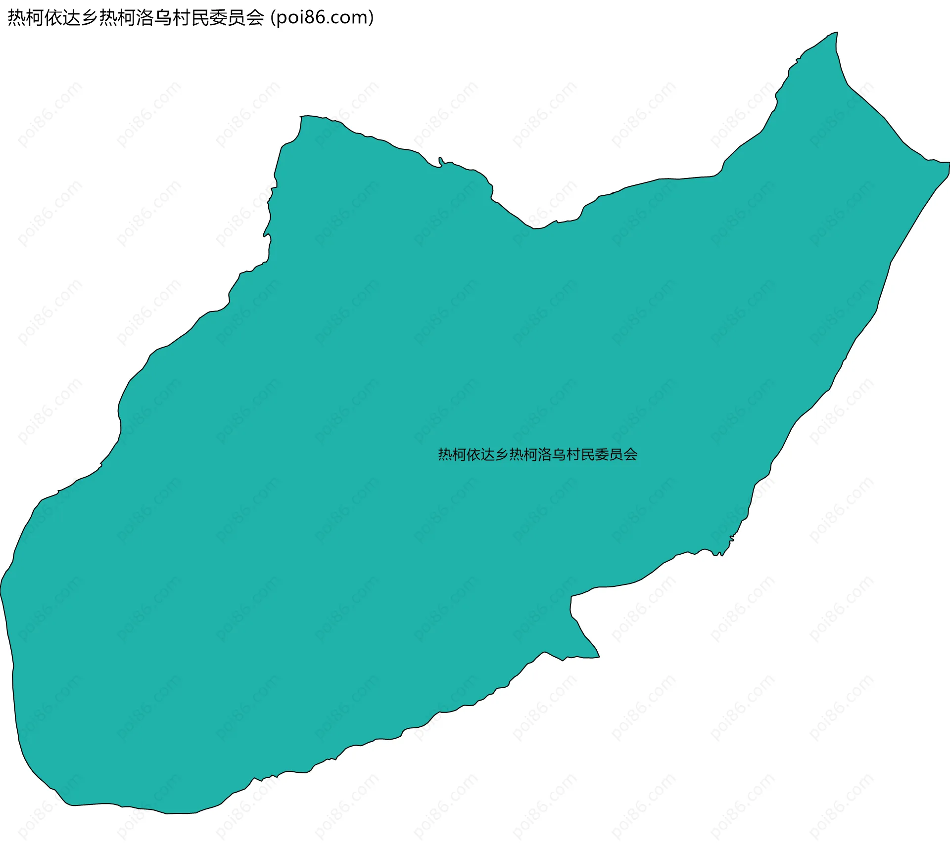 热柯依达乡热柯洛乌村民委员会边界地图