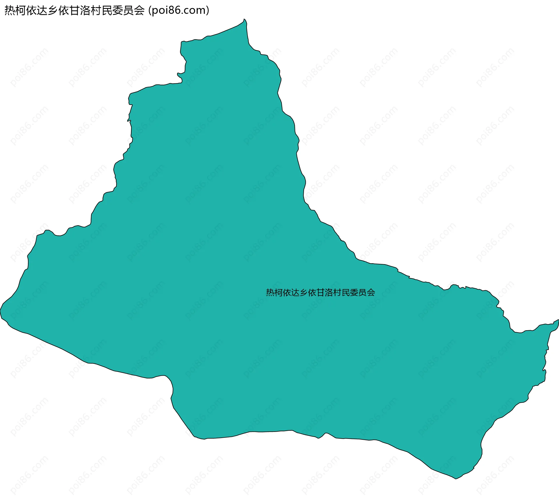 热柯依达乡依甘洛村民委员会边界地图