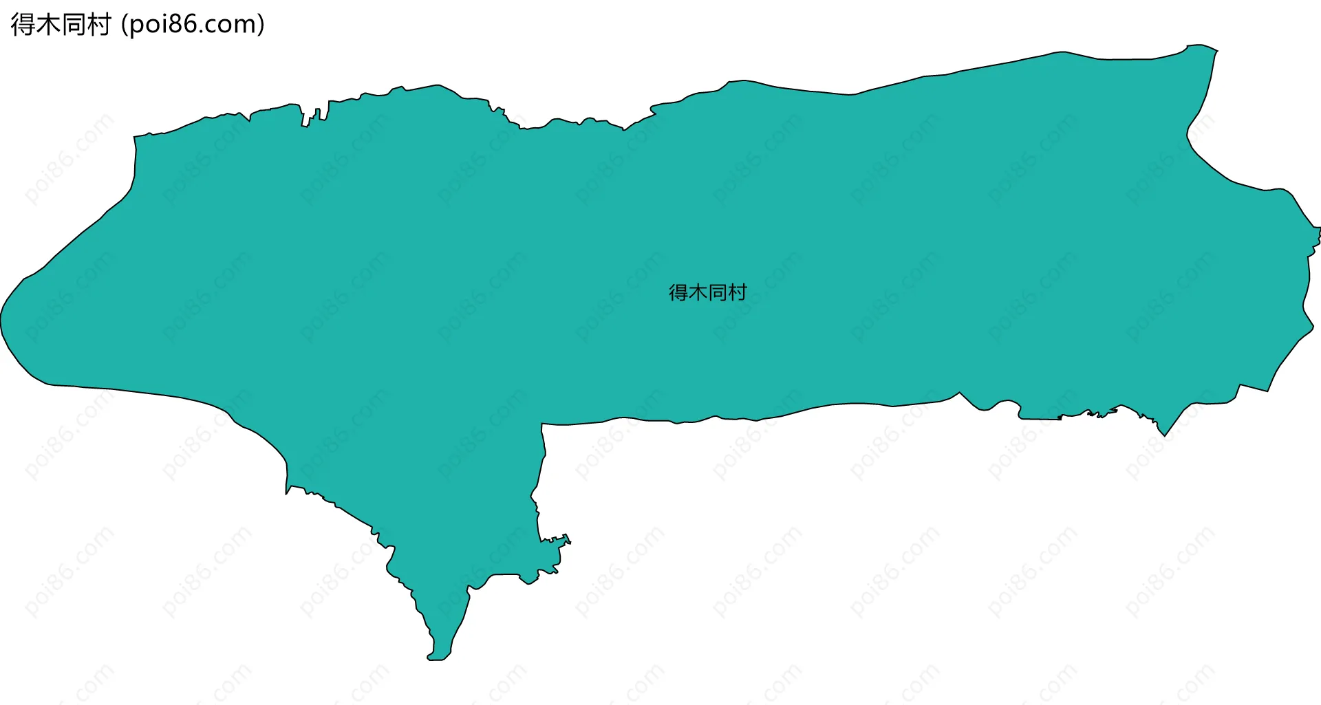 得木同村边界地图