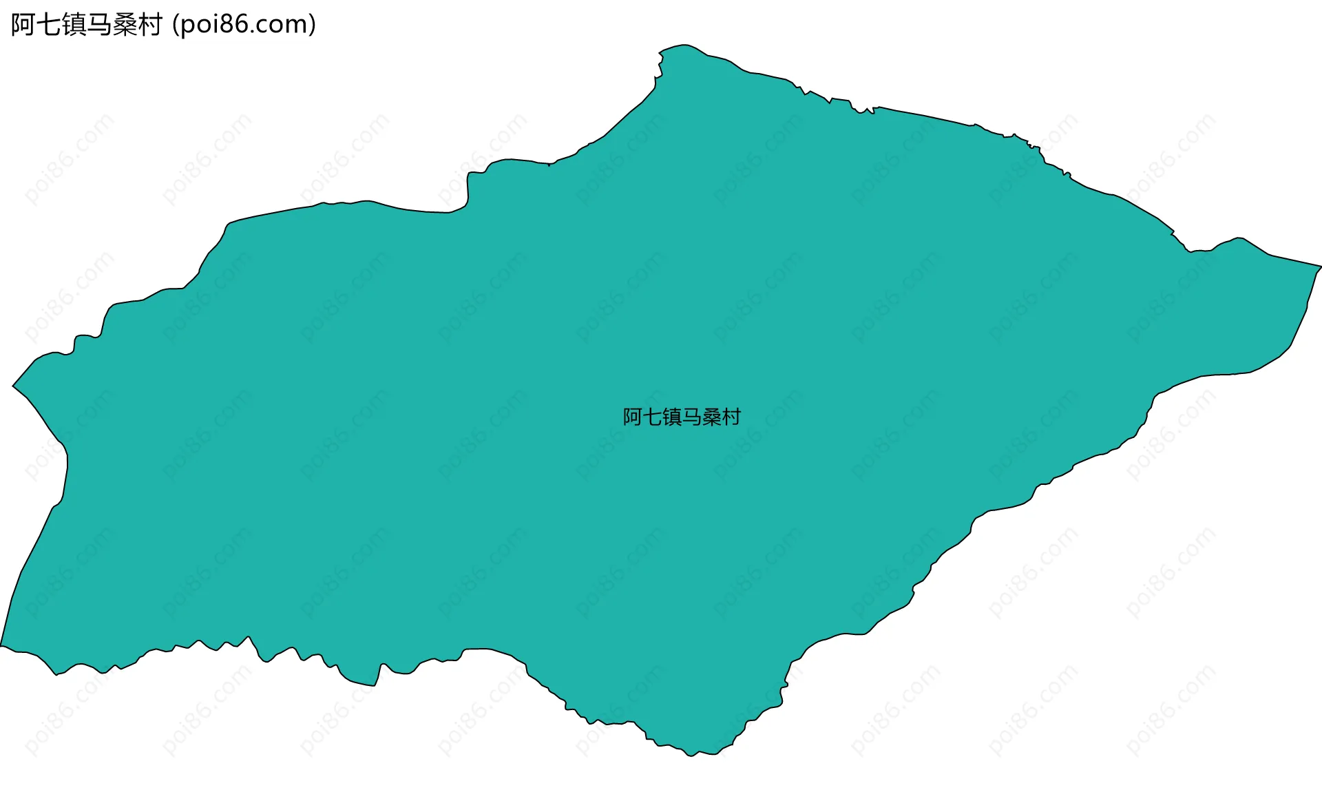 阿七镇马桑村边界地图
