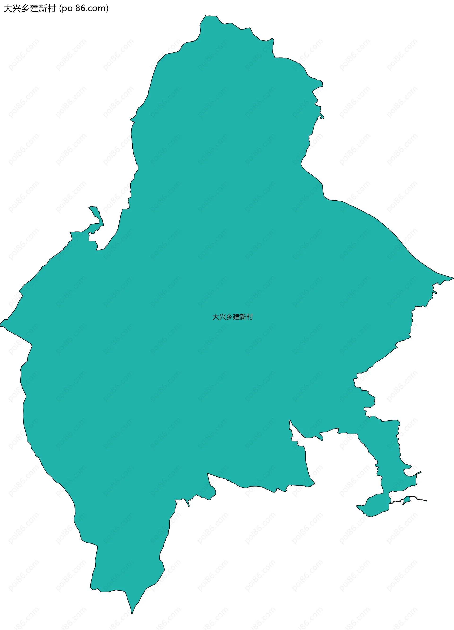 大兴乡建新村边界地图