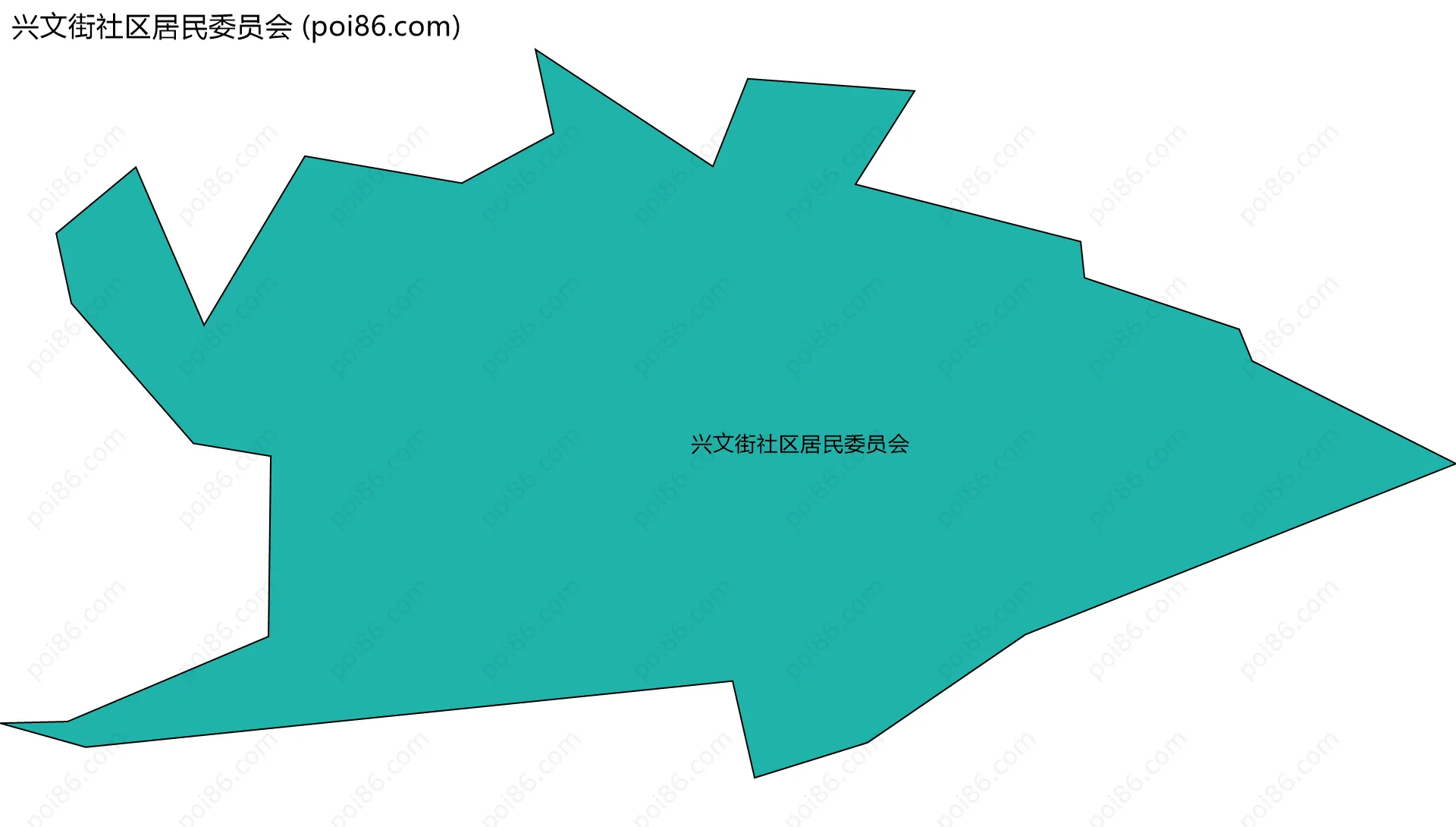 兴文街社区居民委员会边界地图