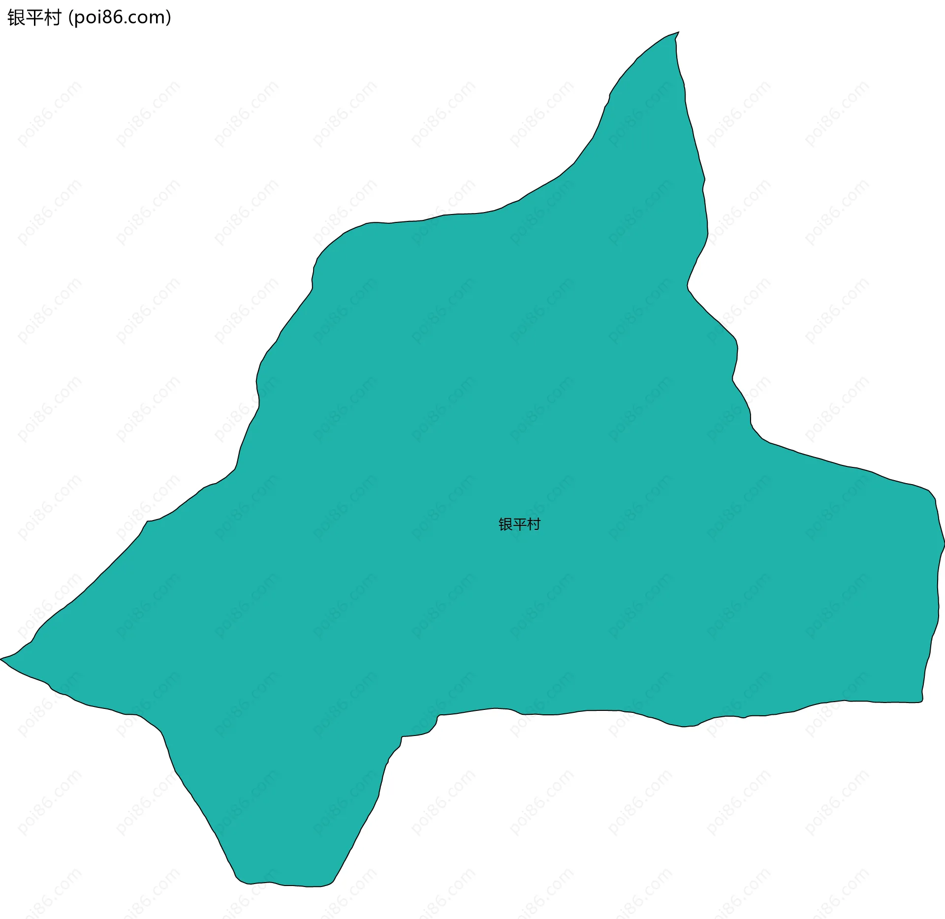 银平村边界地图