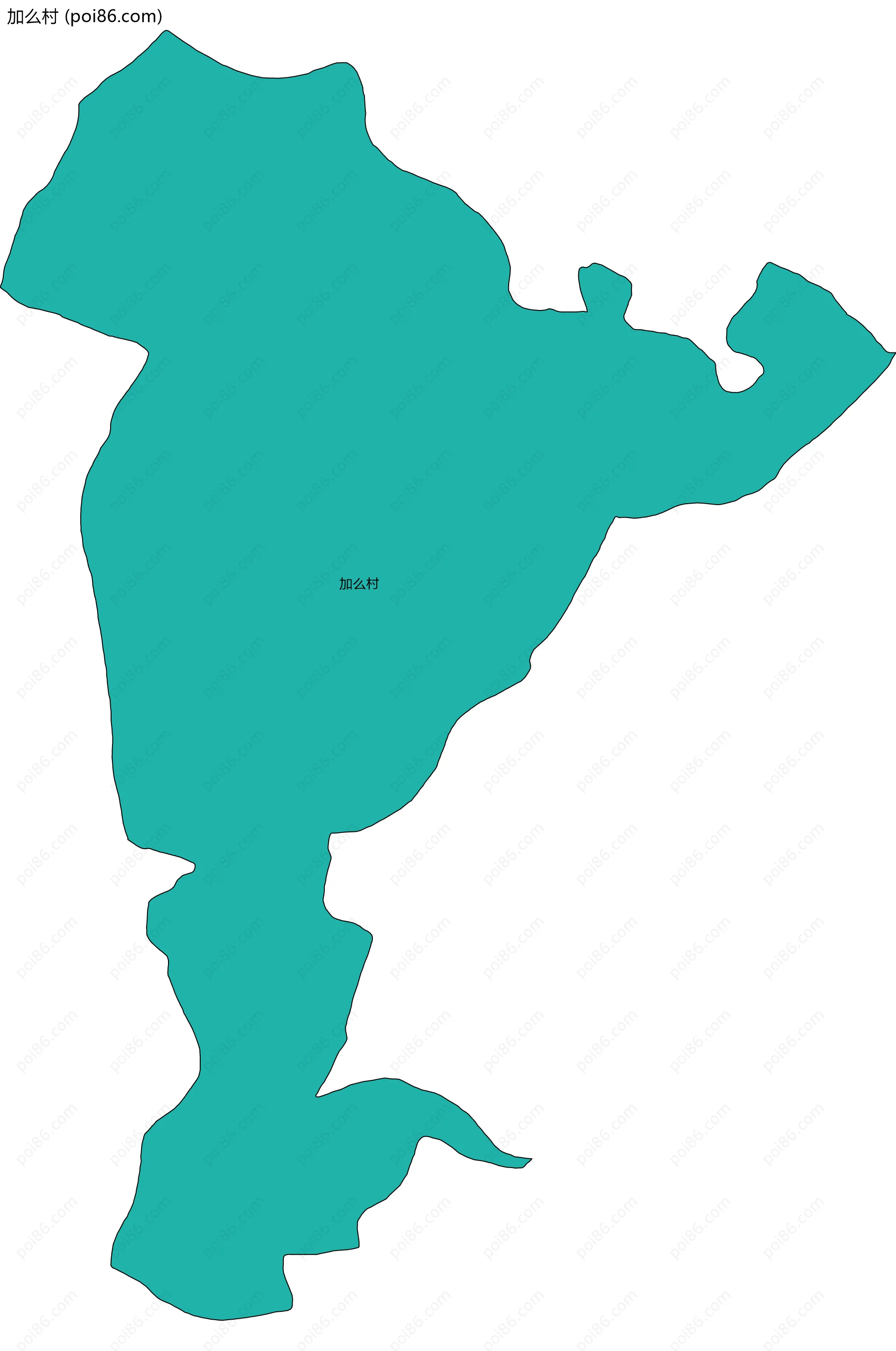 加么村边界地图