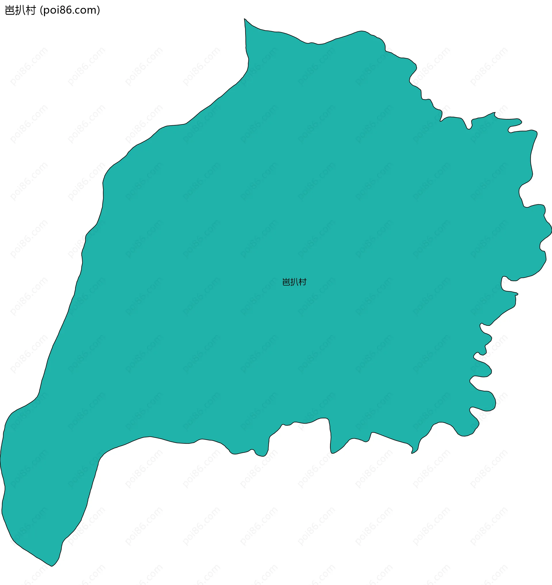 岜扒村边界地图