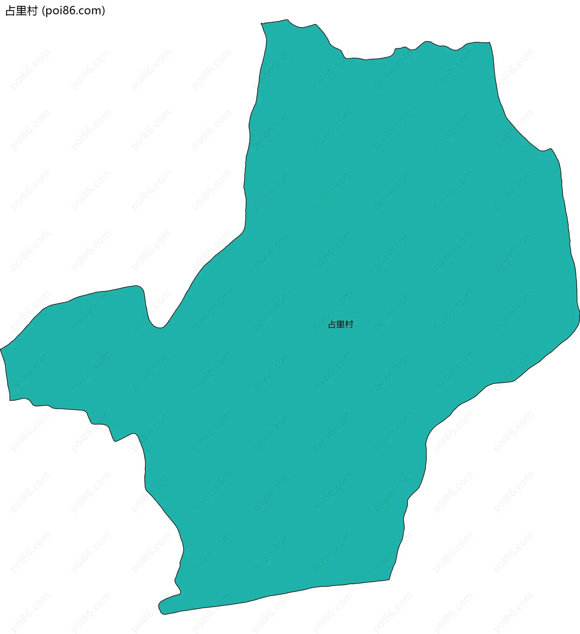 占里村边界地图