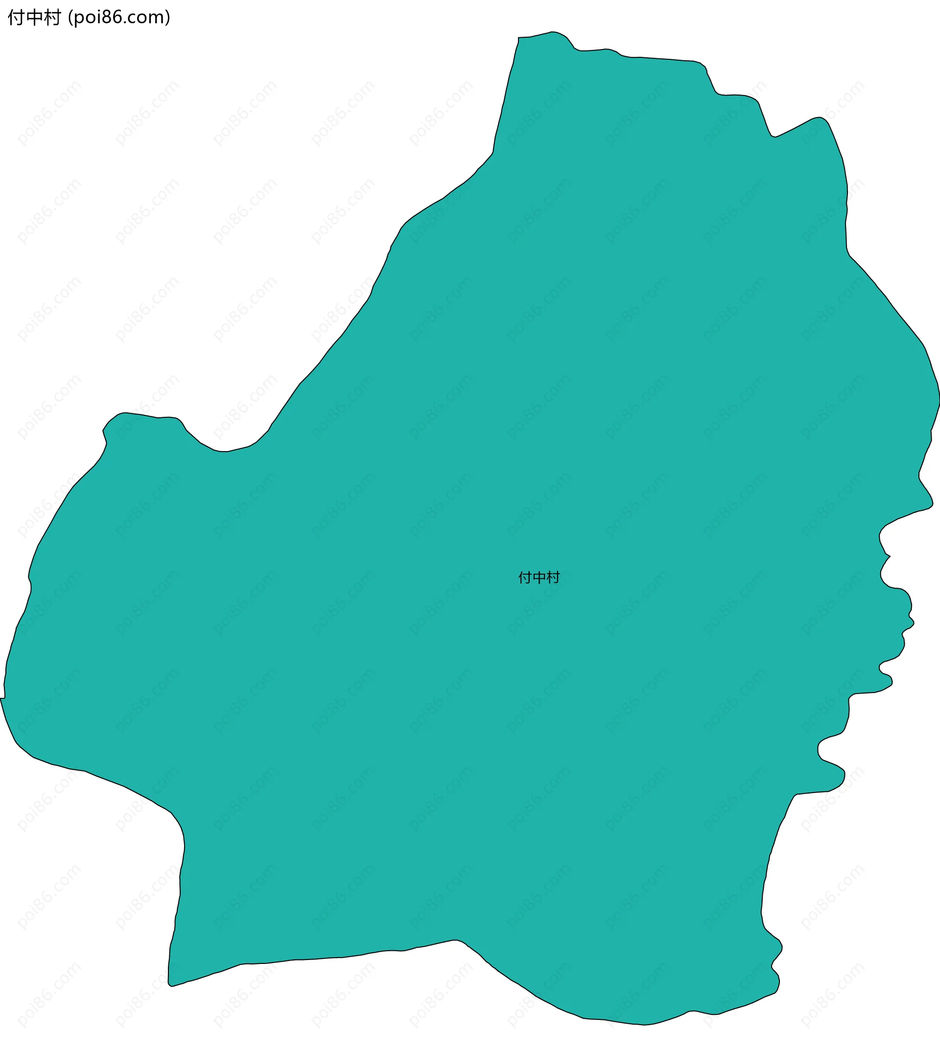 付中村边界地图