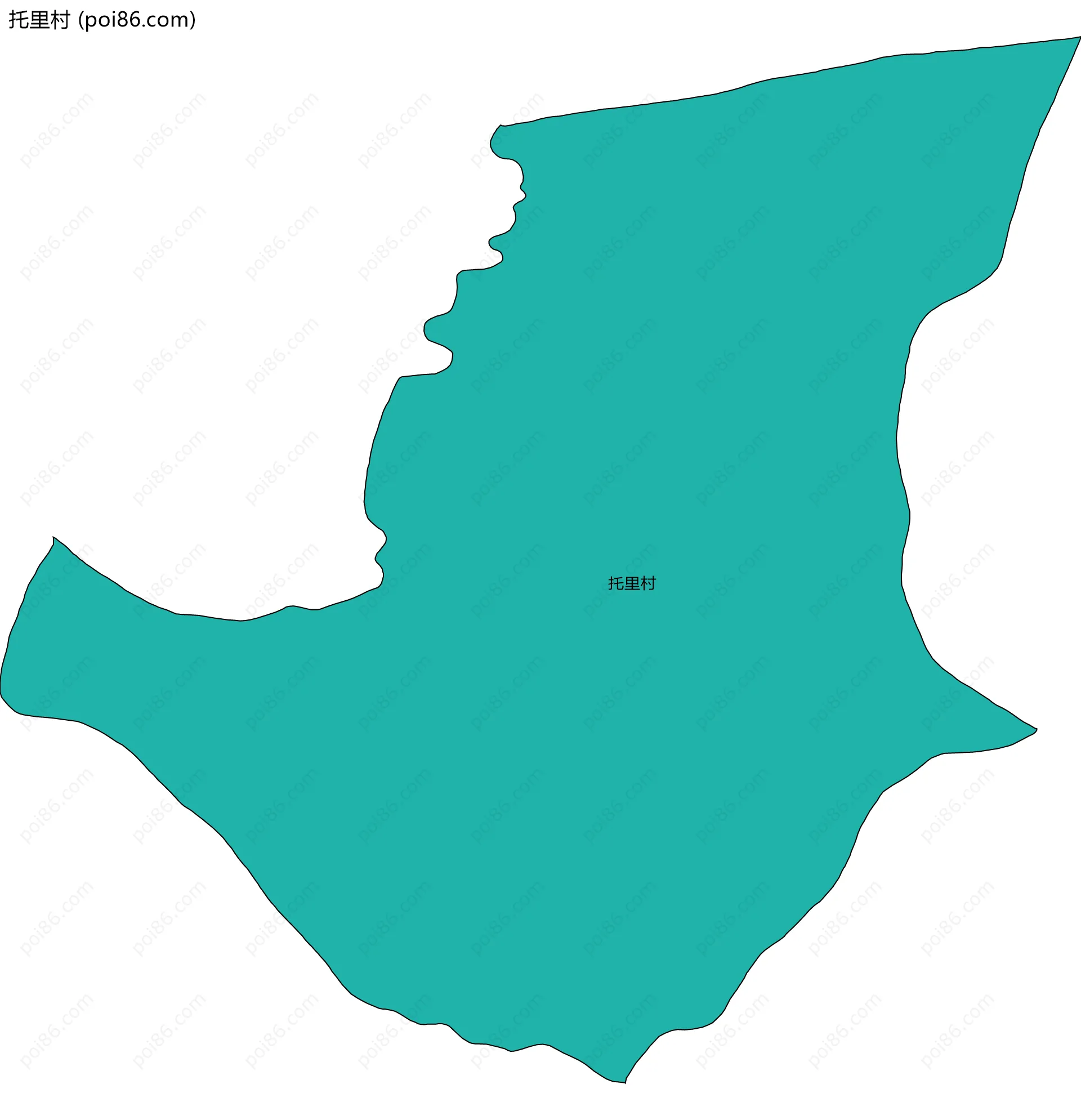 托里村边界地图