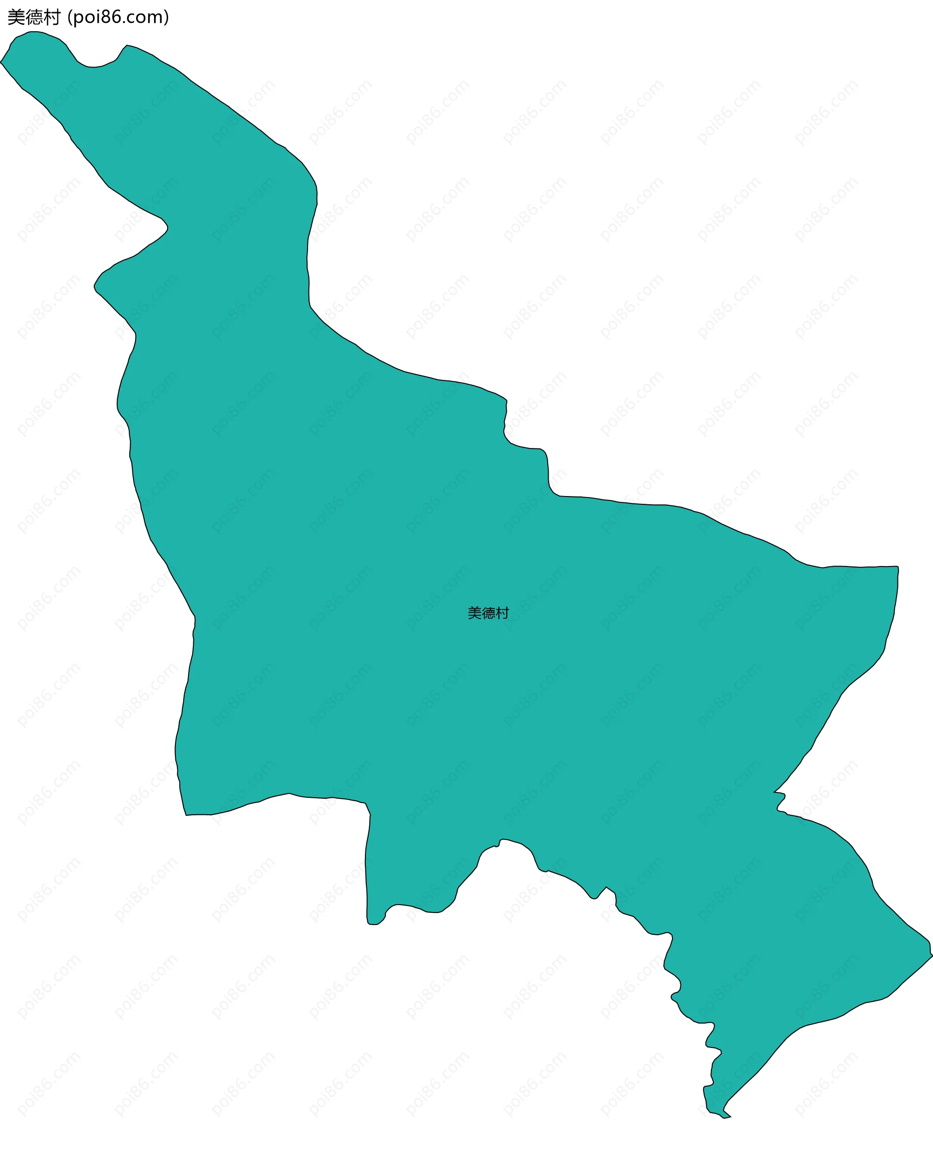 美德村边界地图