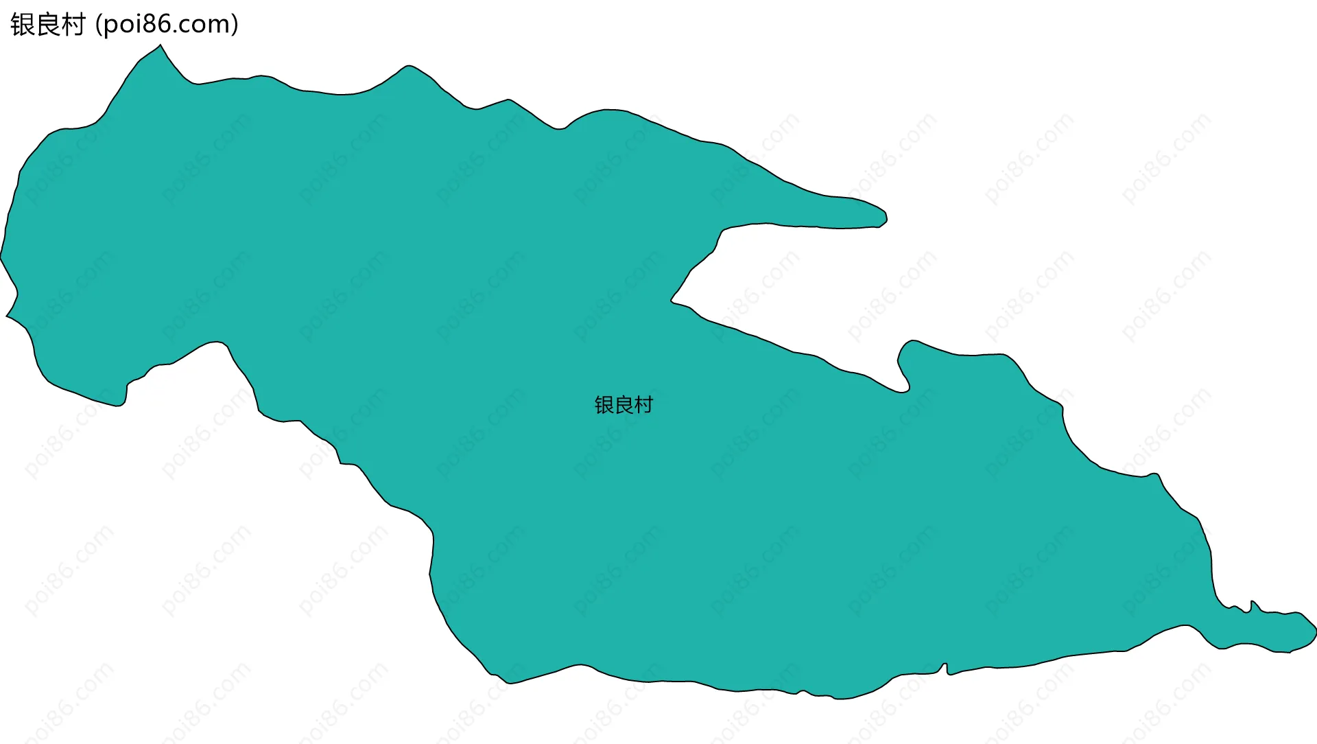 银良村边界地图