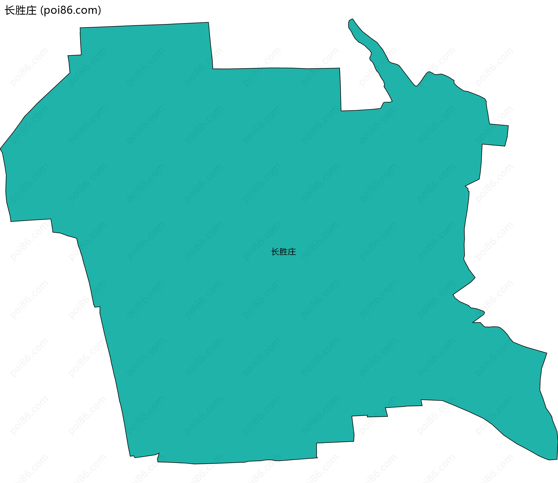 长胜庄边界地图