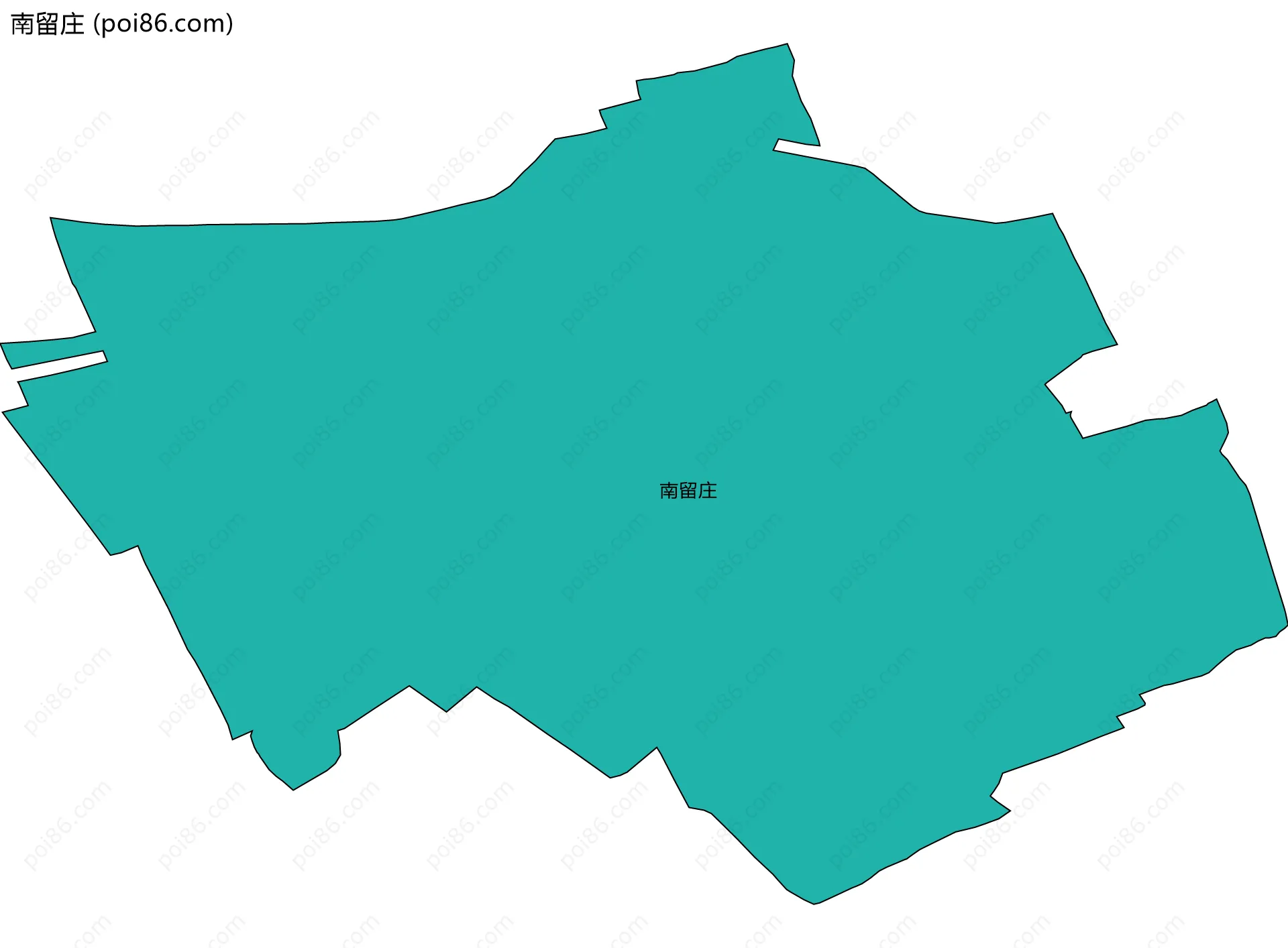 南留庄边界地图