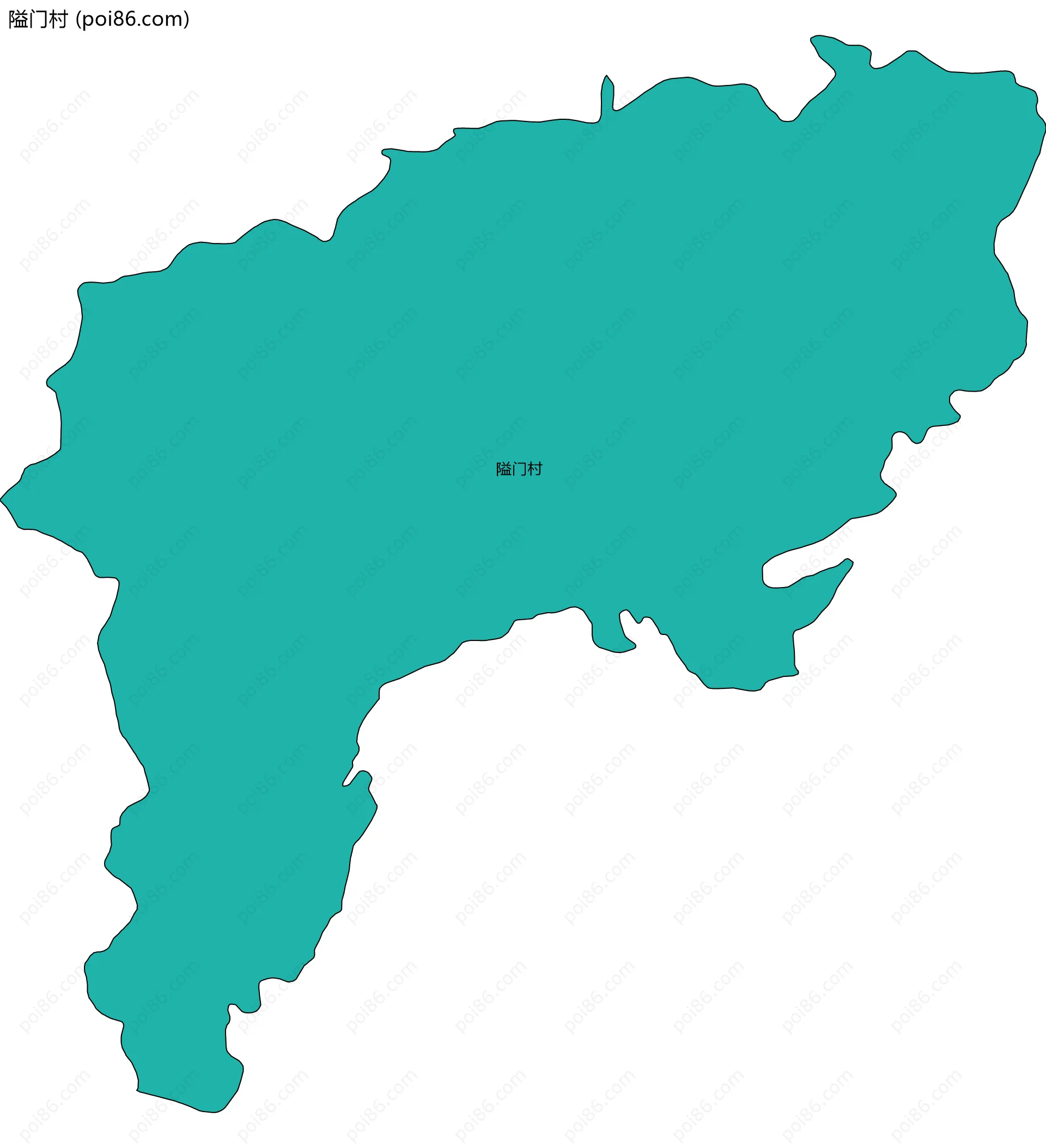 隘门村边界地图