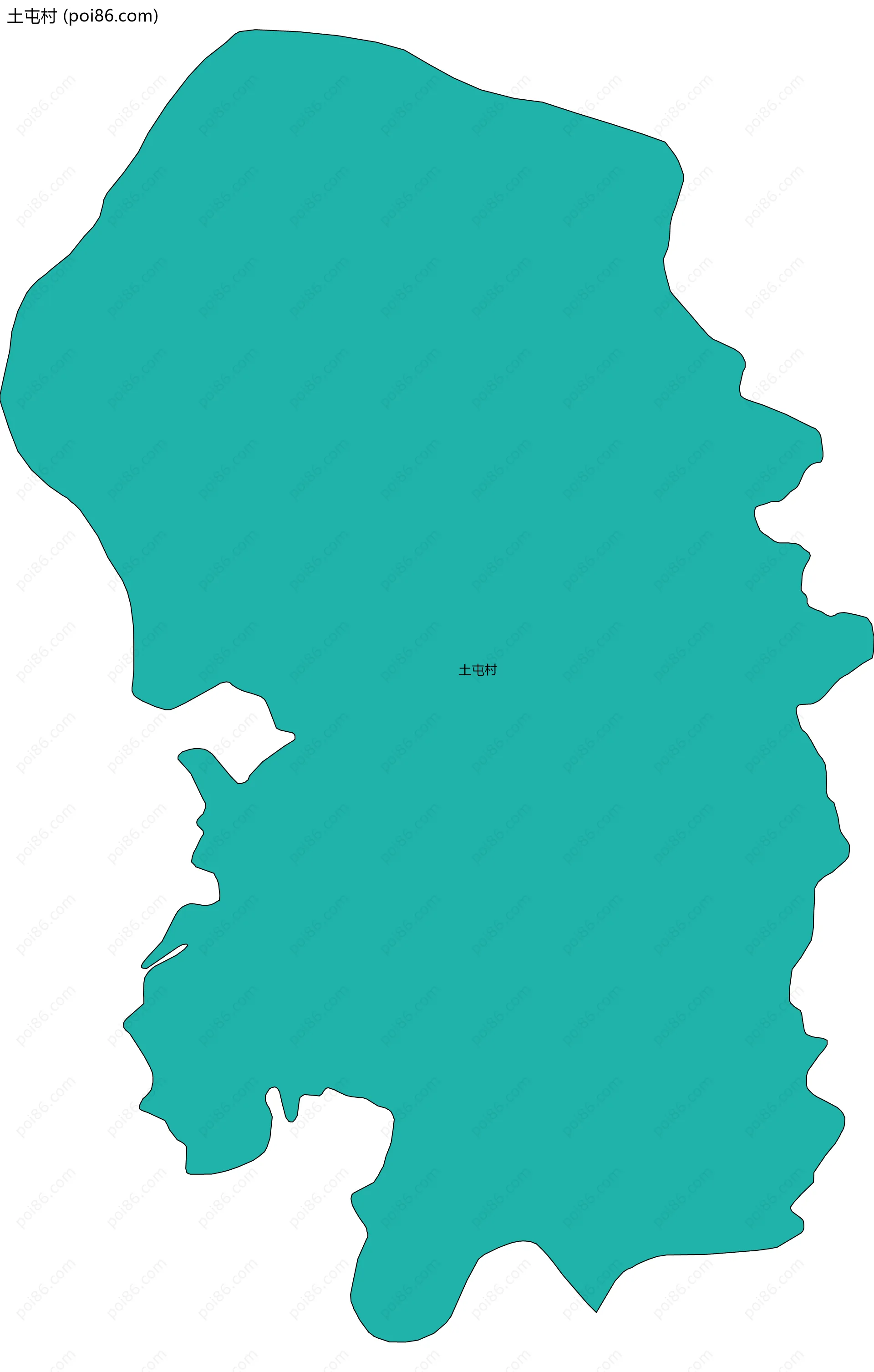 土屯村边界地图