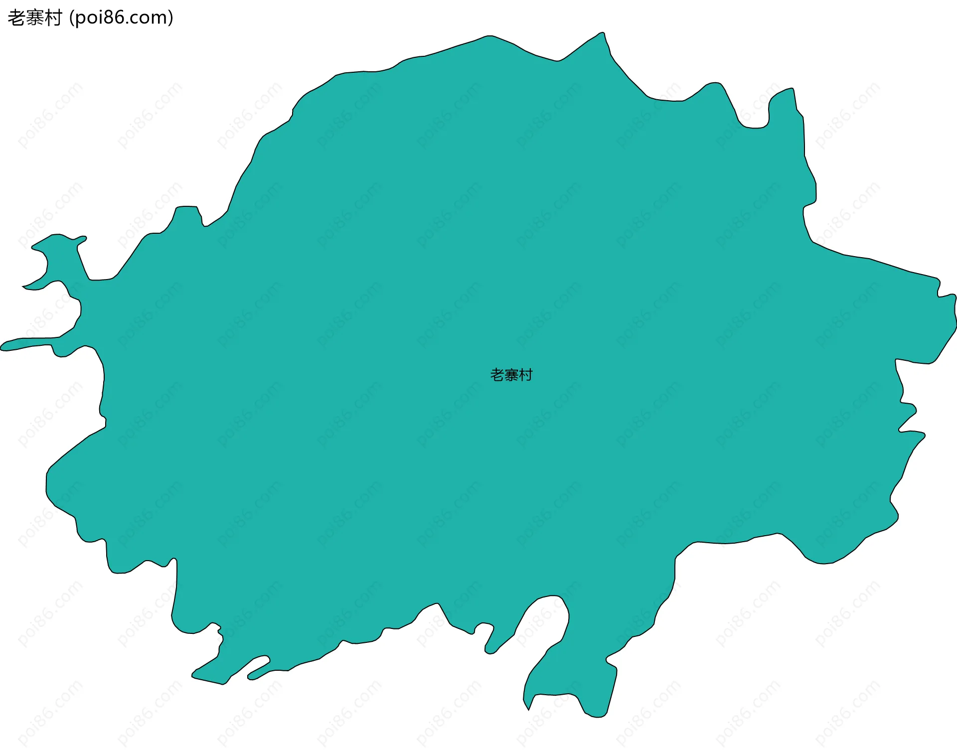 老寨村边界地图