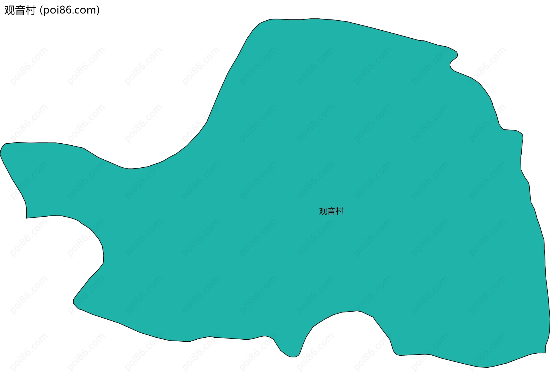 观音村边界地图