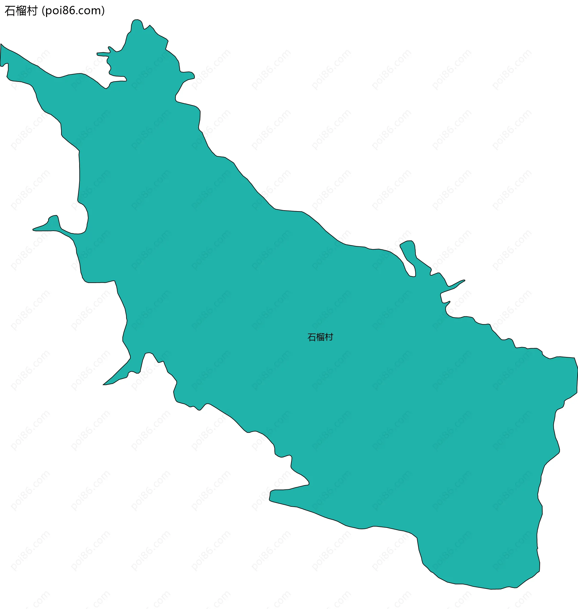 石榴村边界地图