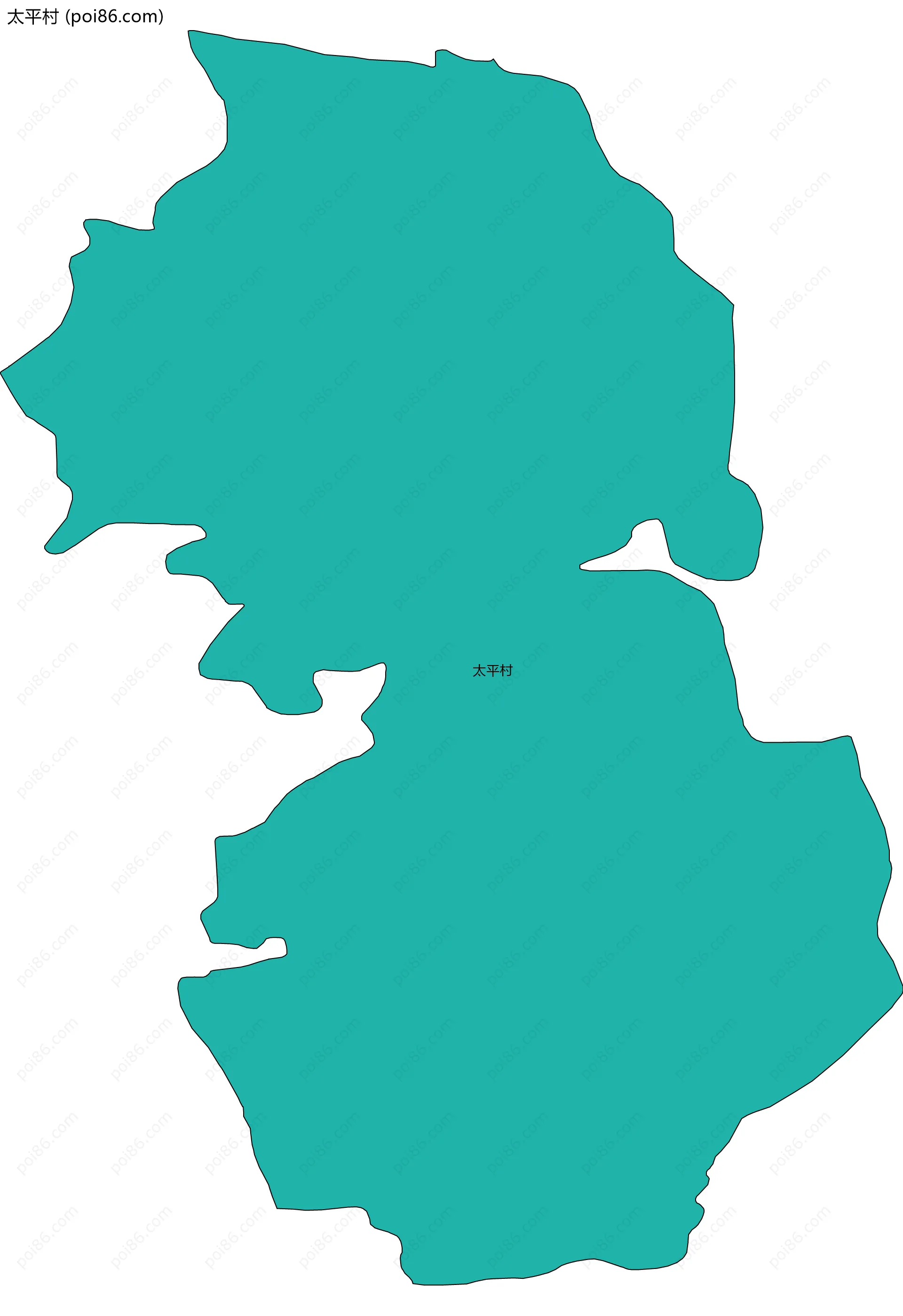 太平村边界地图