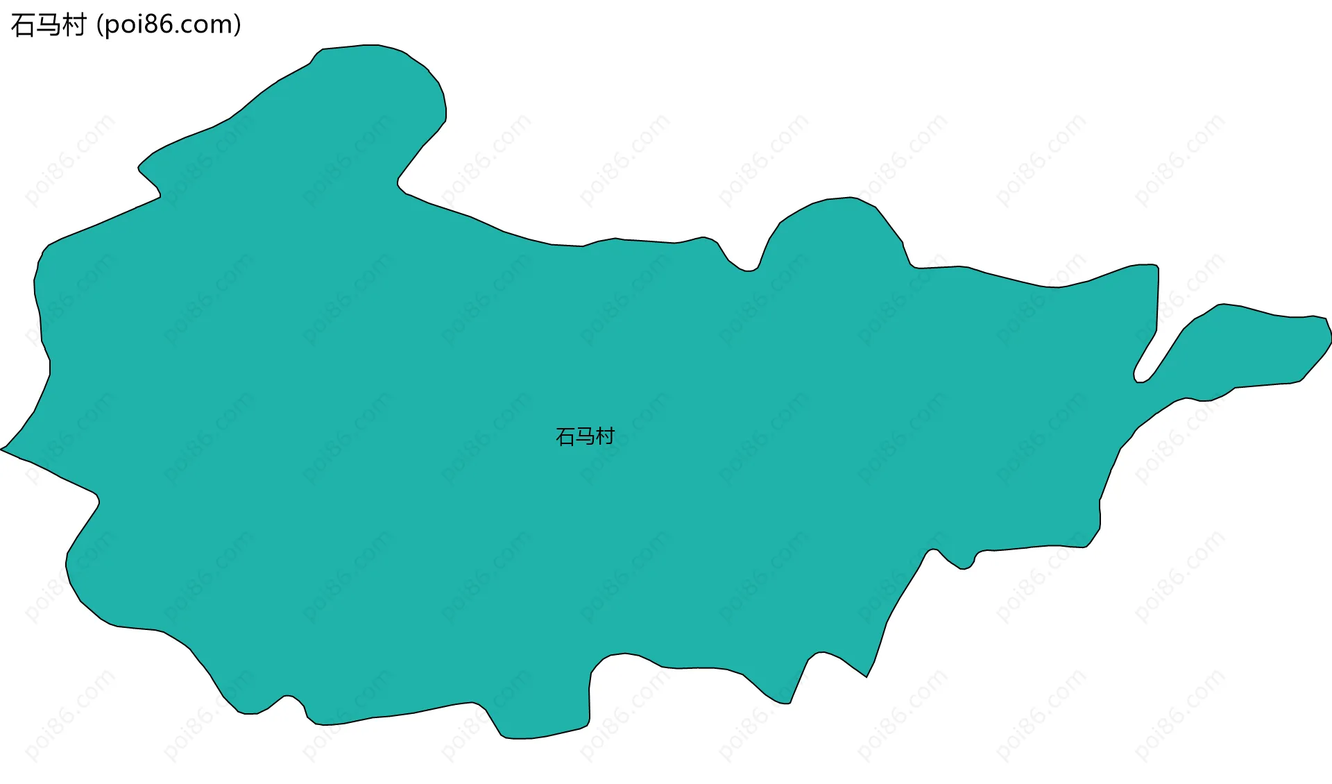 石马村边界地图