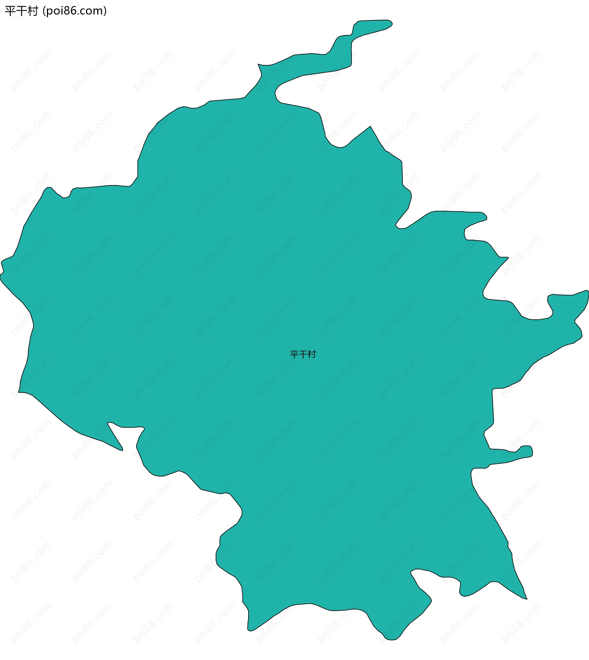 平干村边界地图