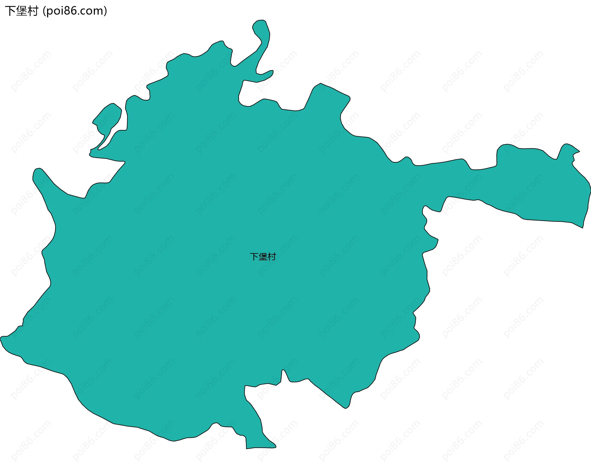 下堡村边界地图