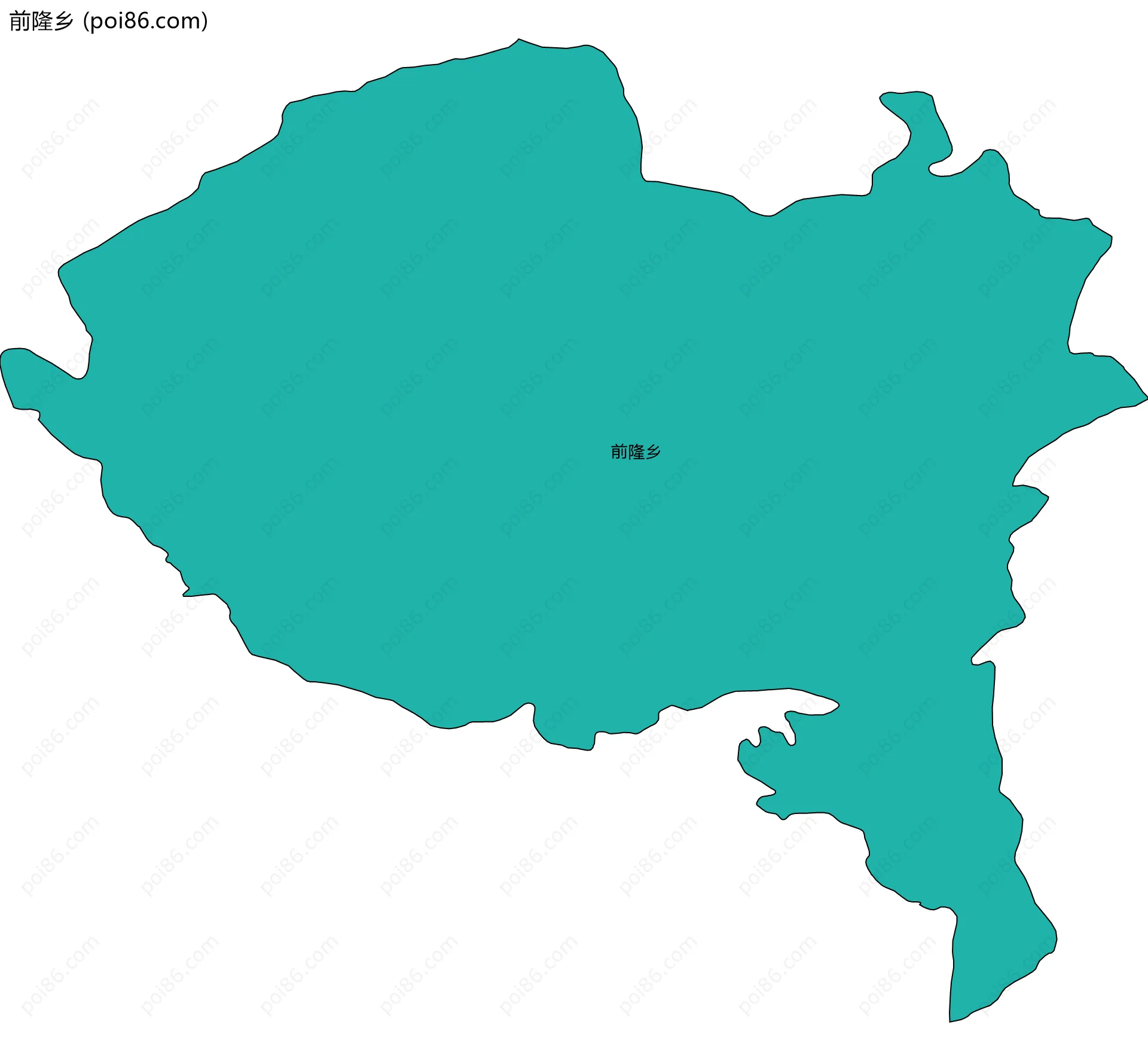 前隆乡边界地图