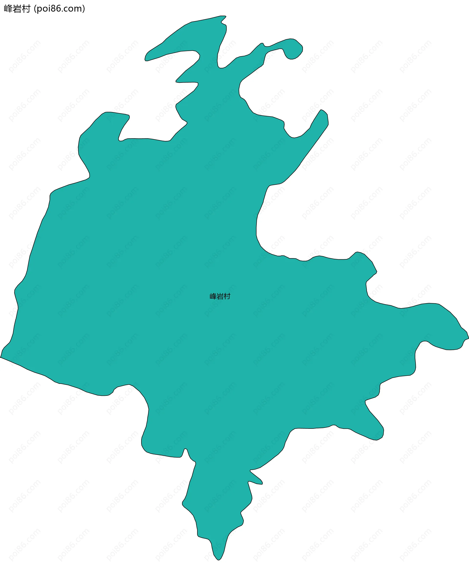 峰岩村边界地图