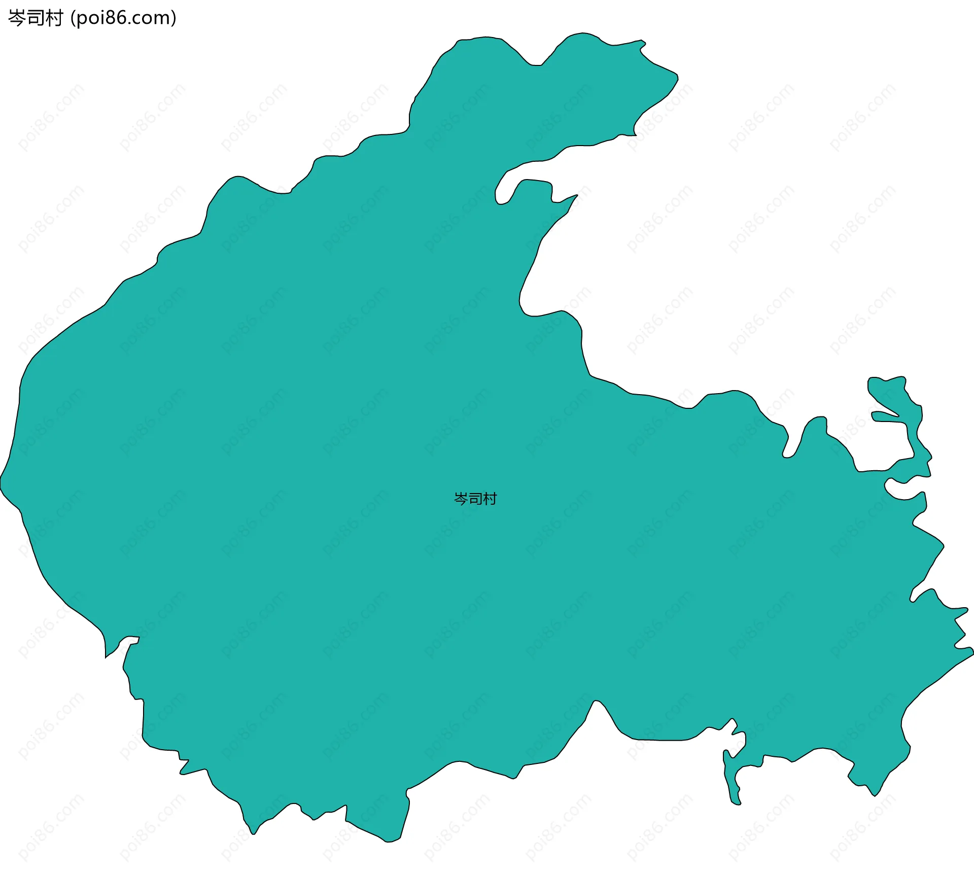 岑司村边界地图