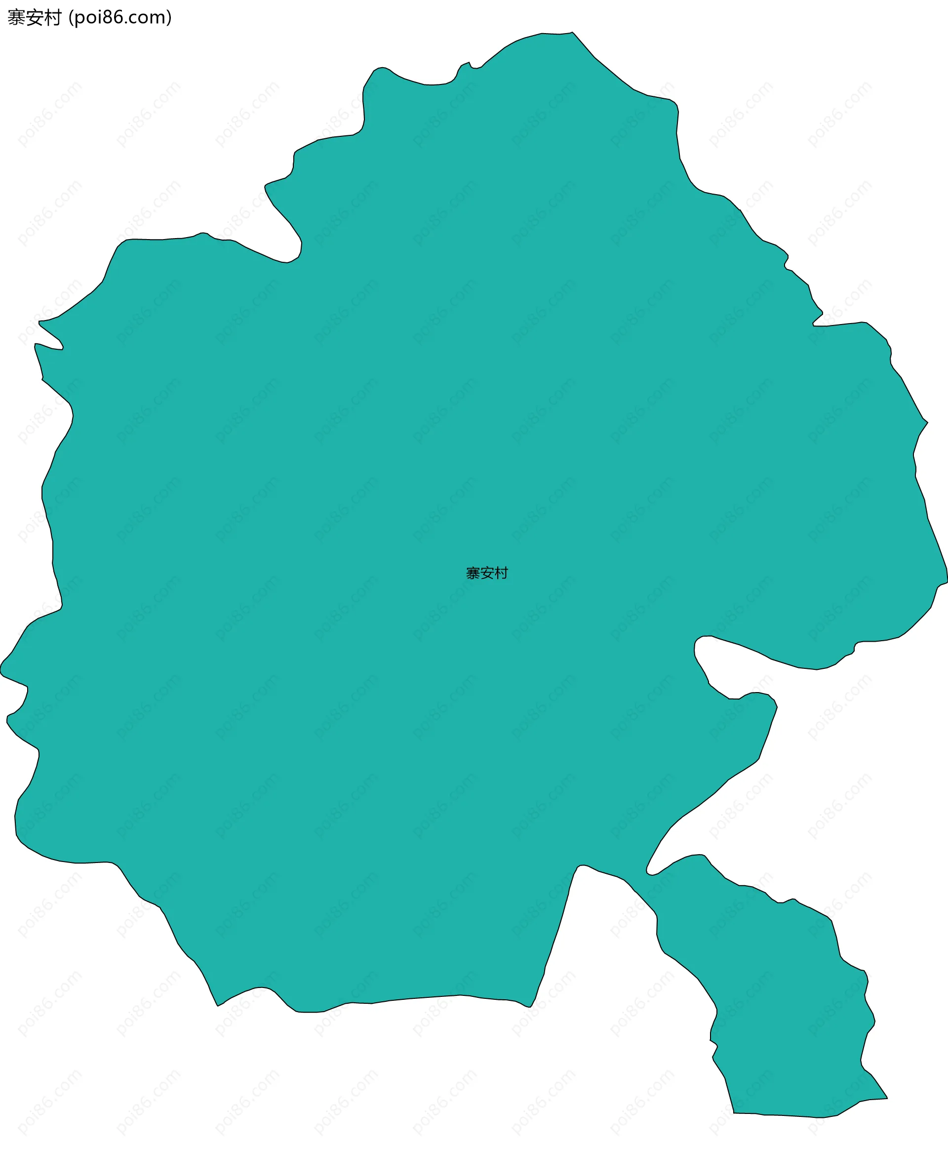 寨安村边界地图