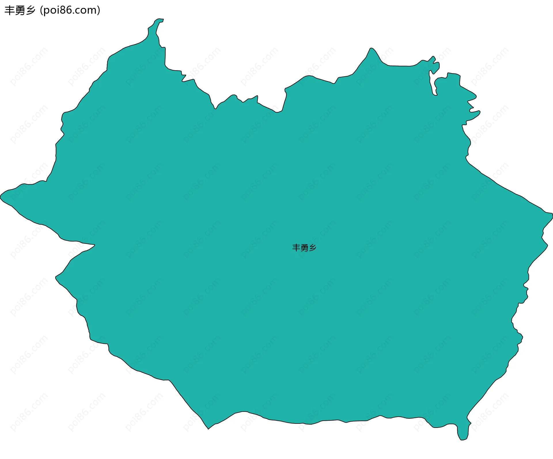 丰勇乡边界地图