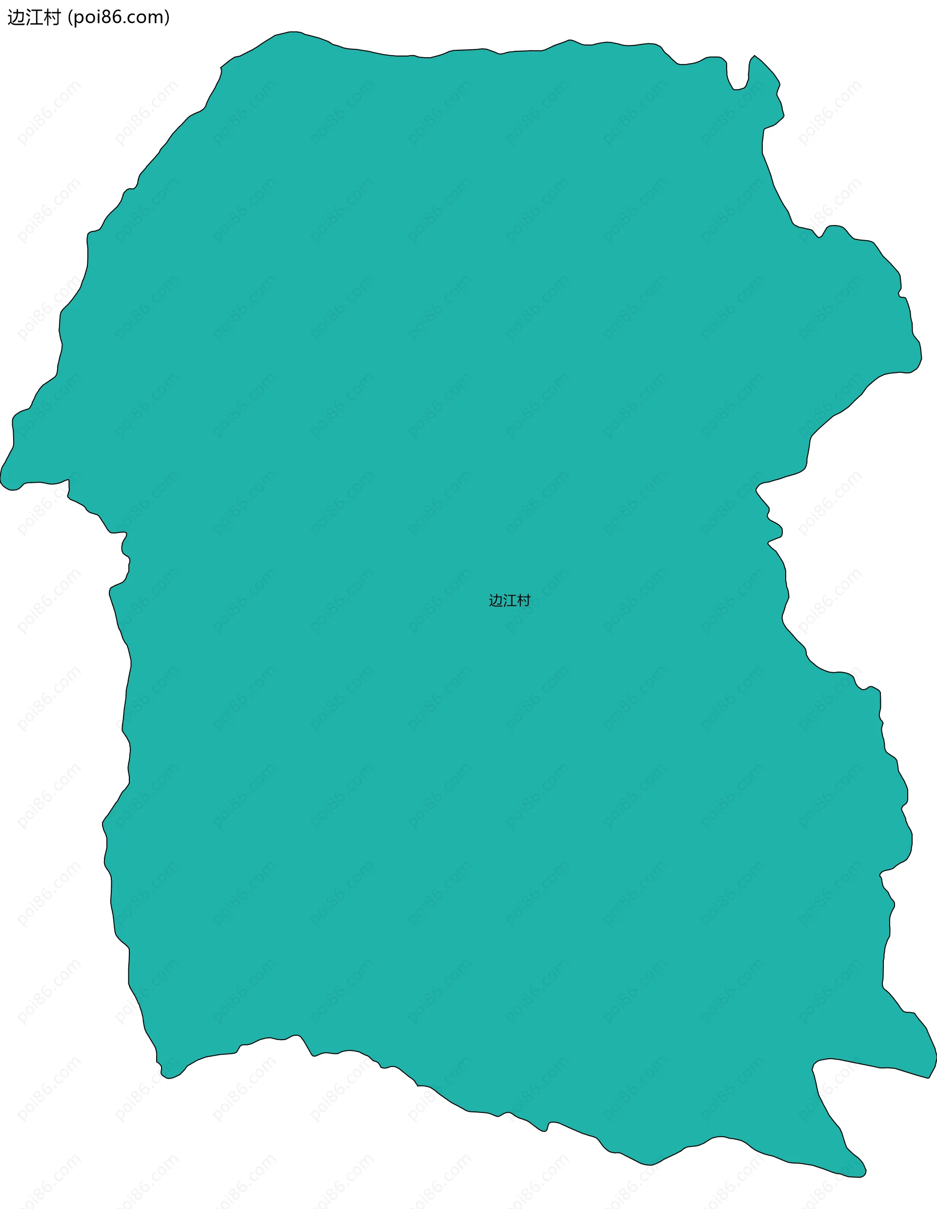 边江村边界地图