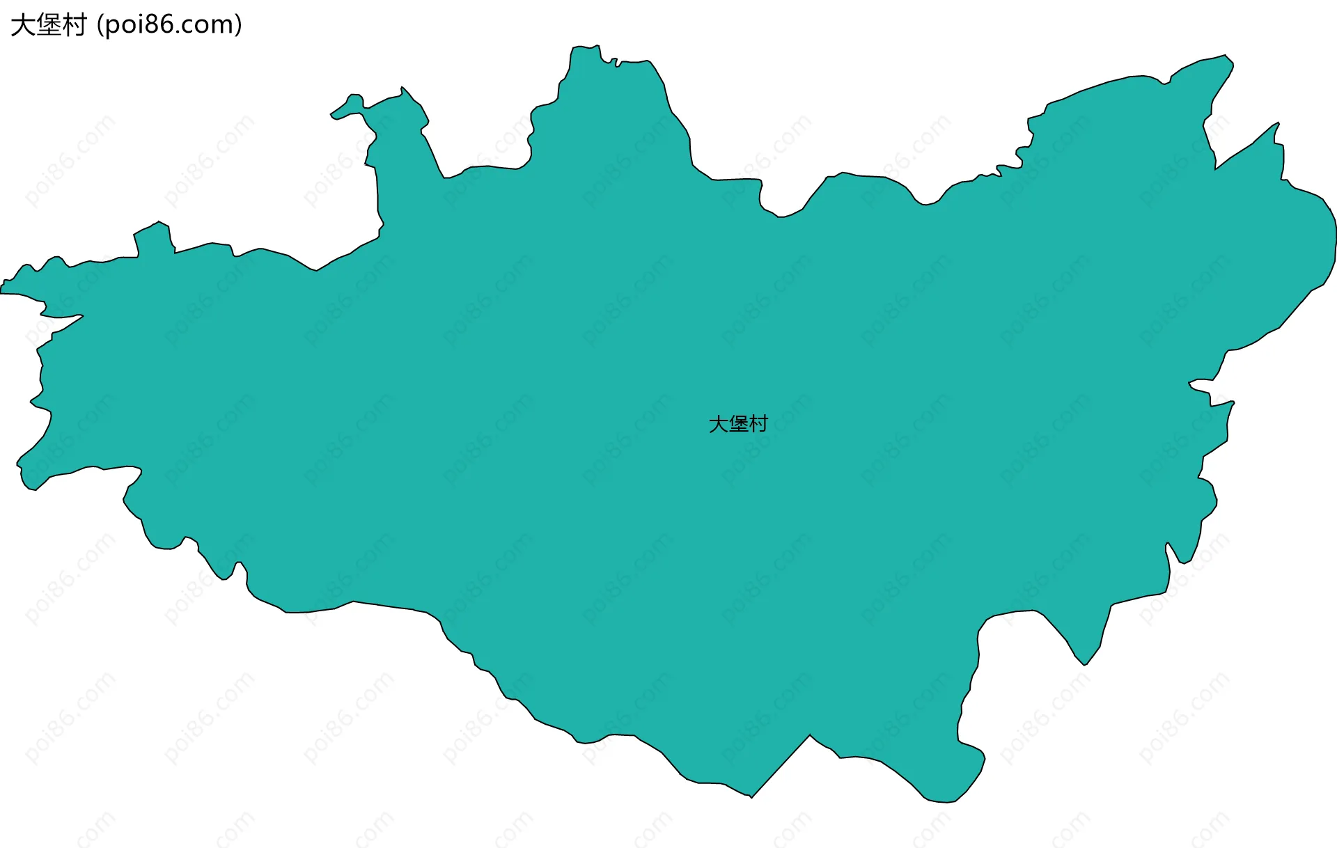 大堡村边界地图