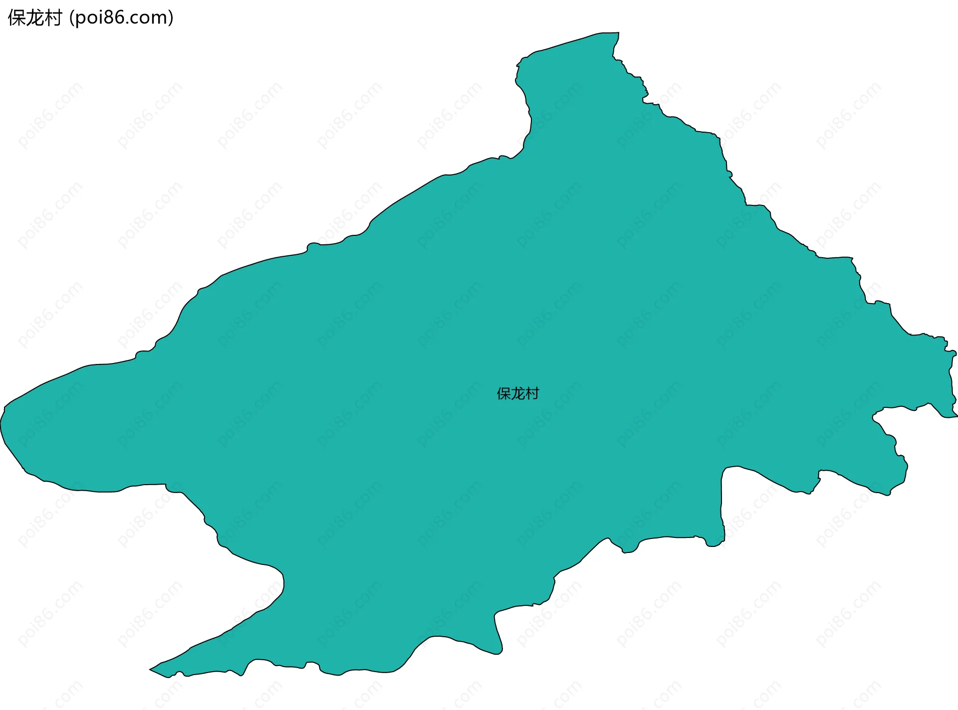 保龙村边界地图