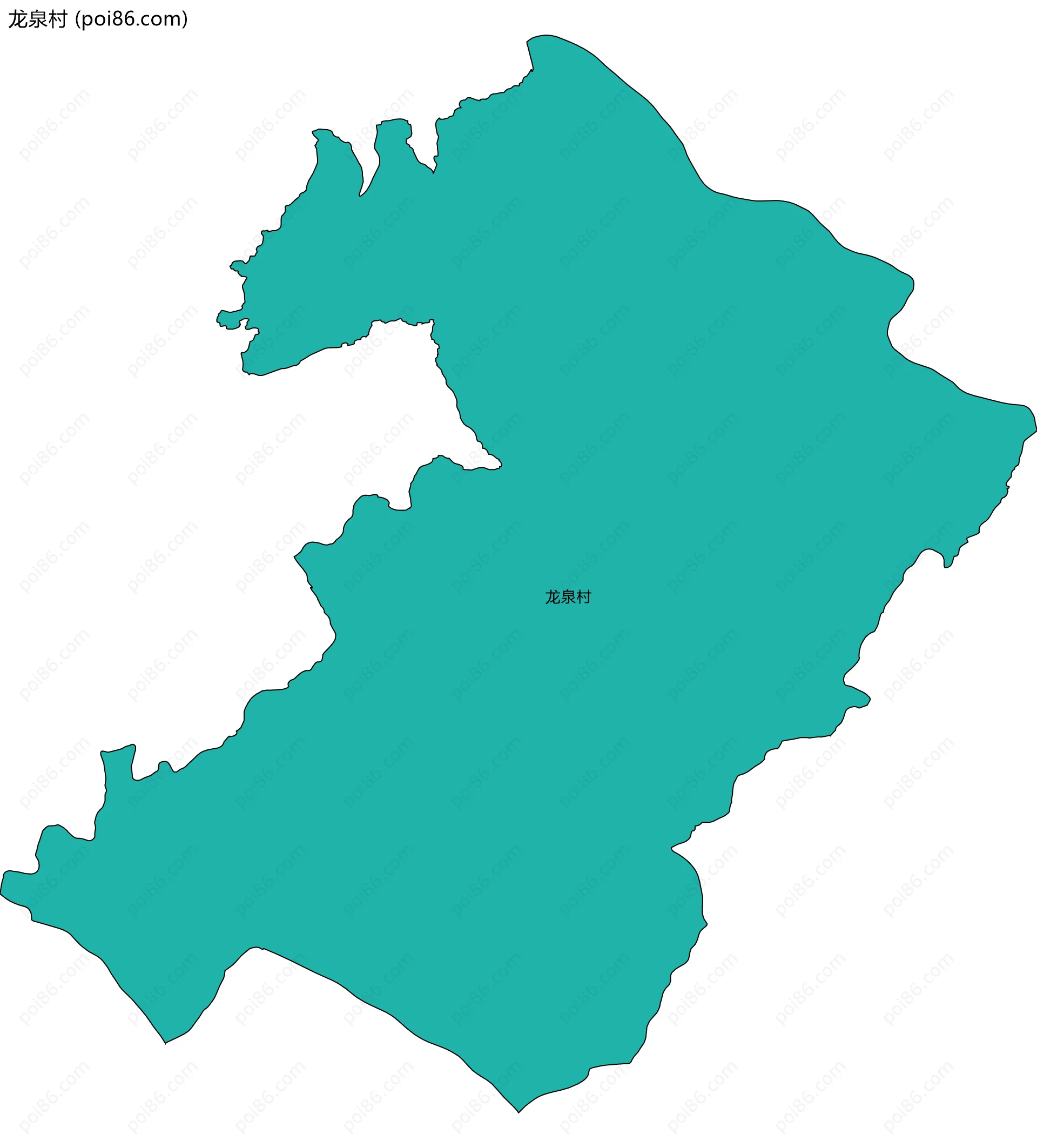 龙泉村边界地图