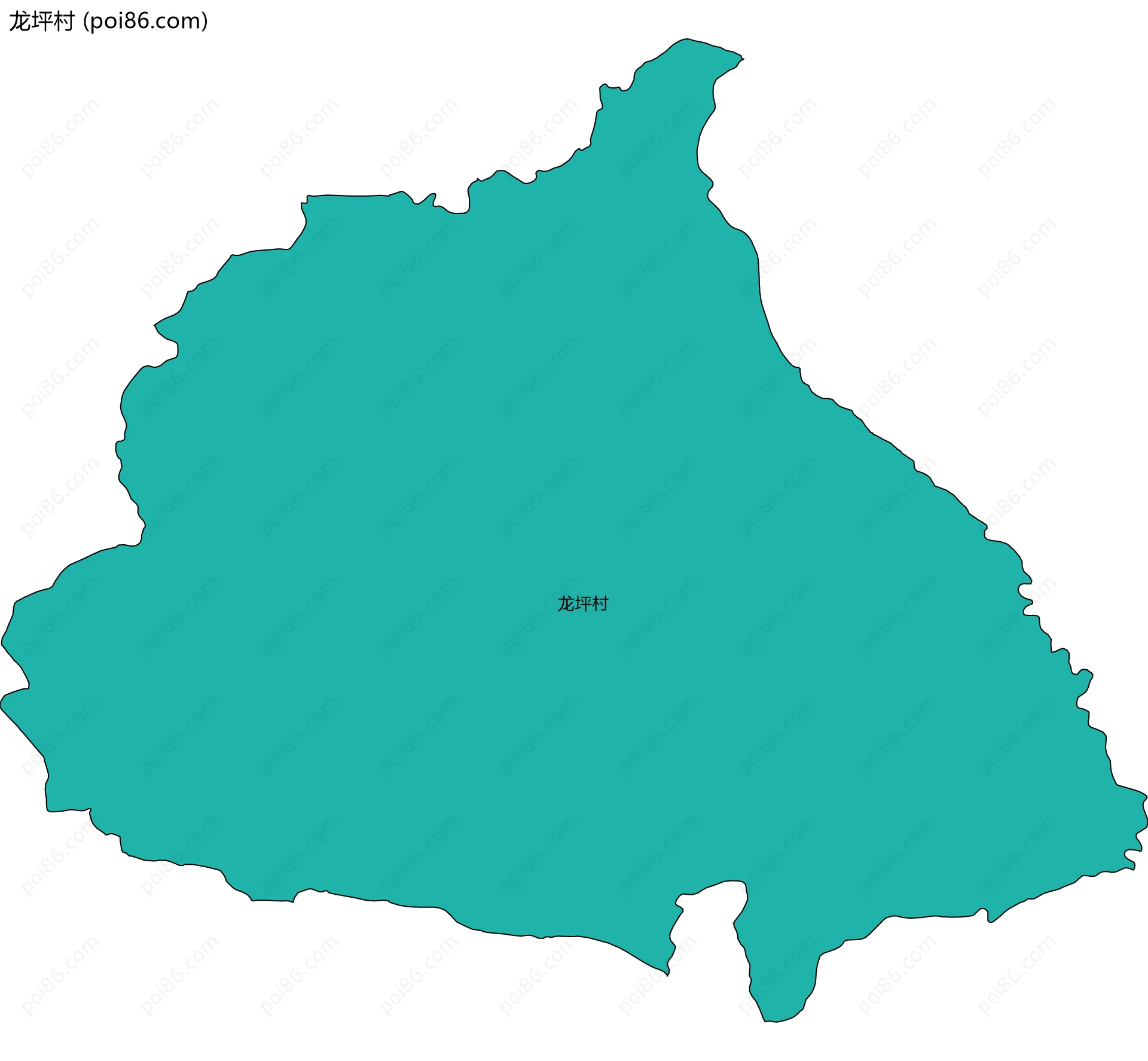 龙坪村边界地图