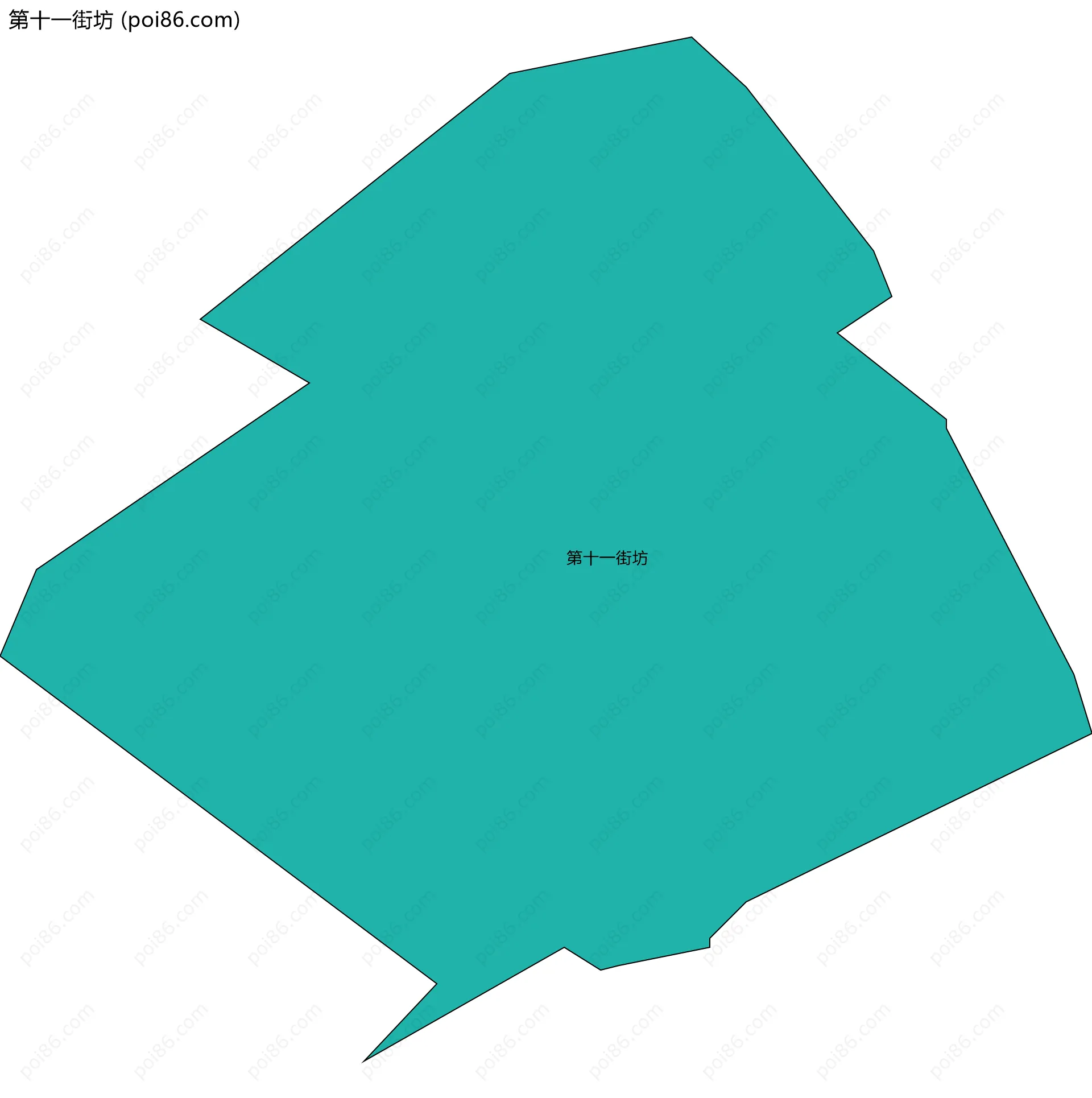 第十一街坊边界地图