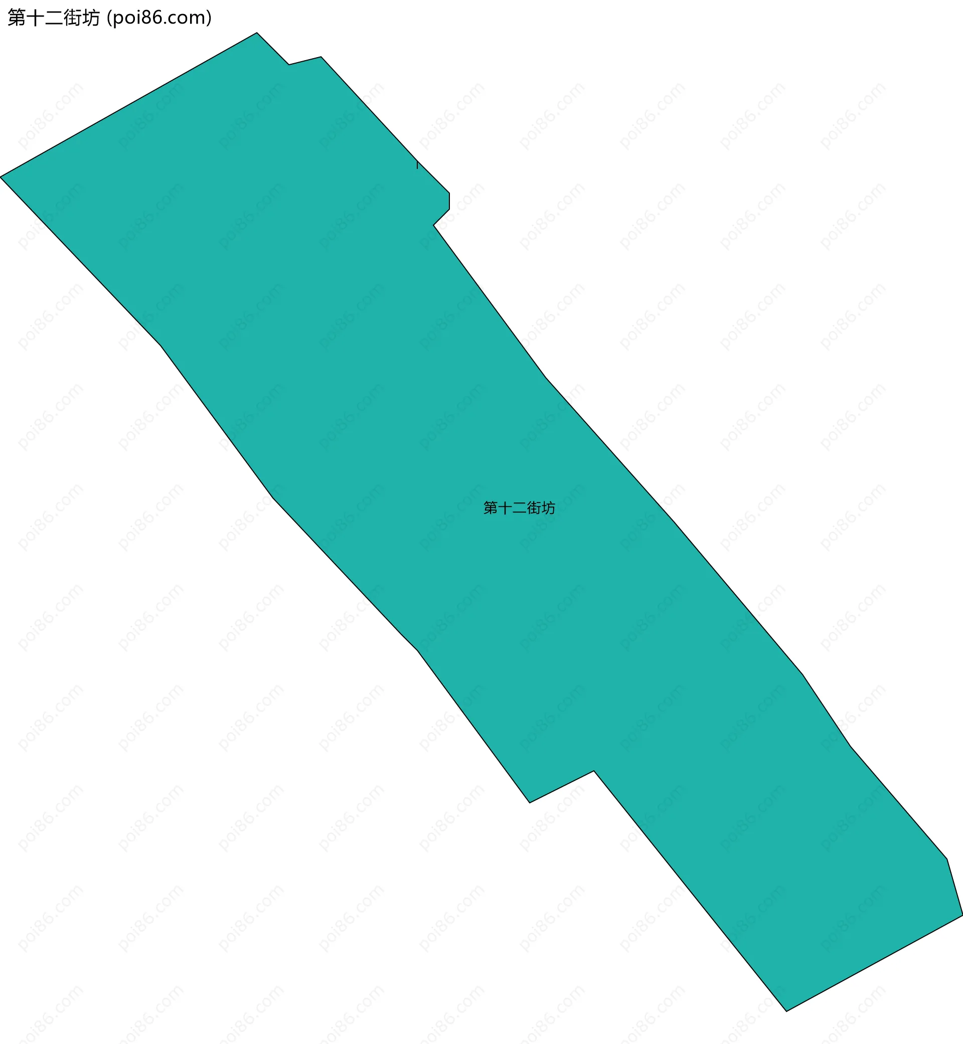 第十二街坊边界地图