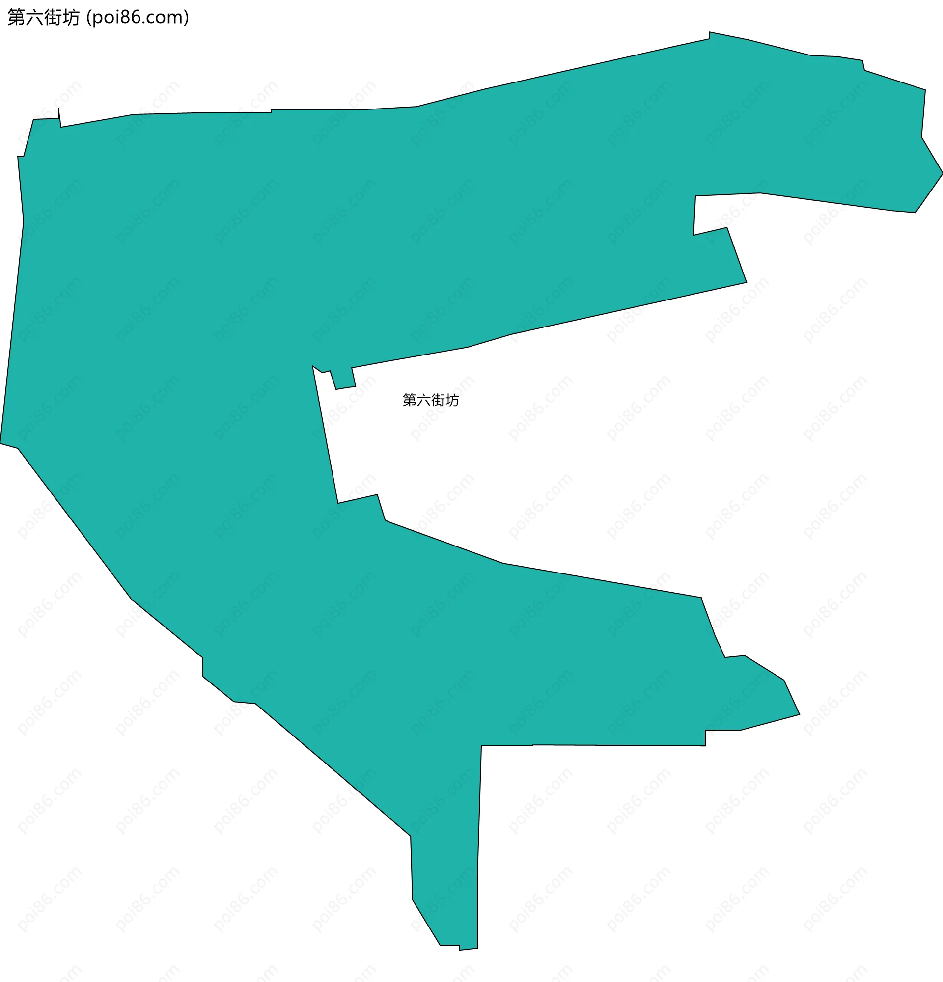 第六街坊边界地图