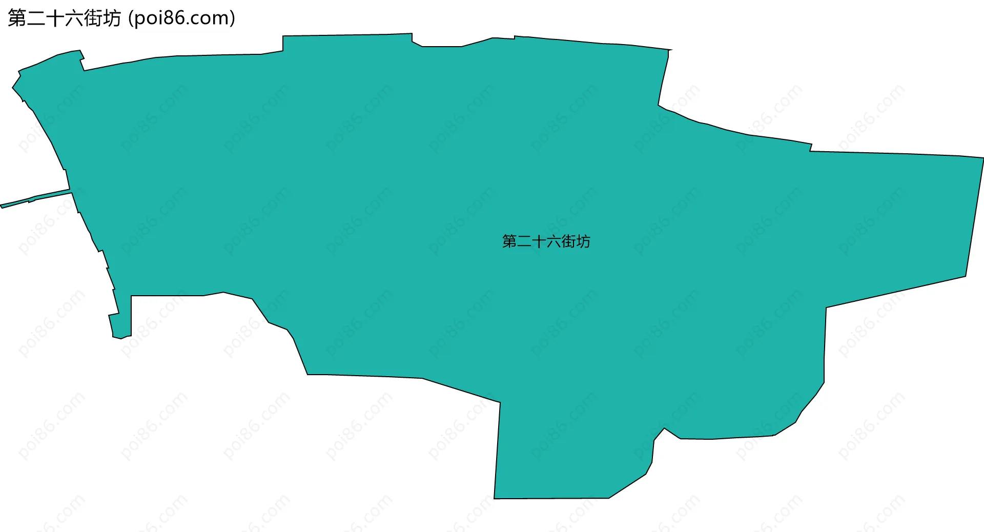 第二十六街坊边界地图