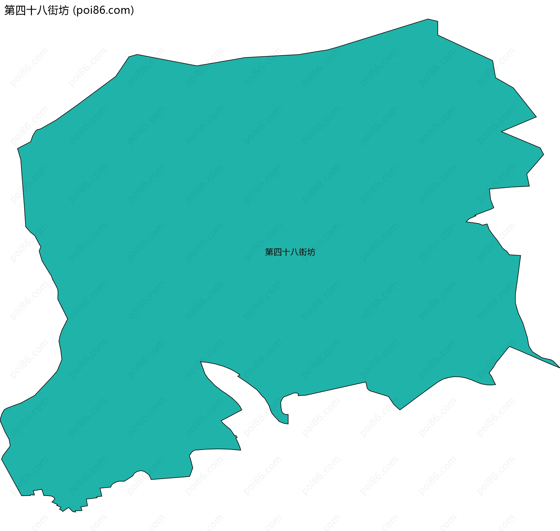 第四十八街坊边界地图