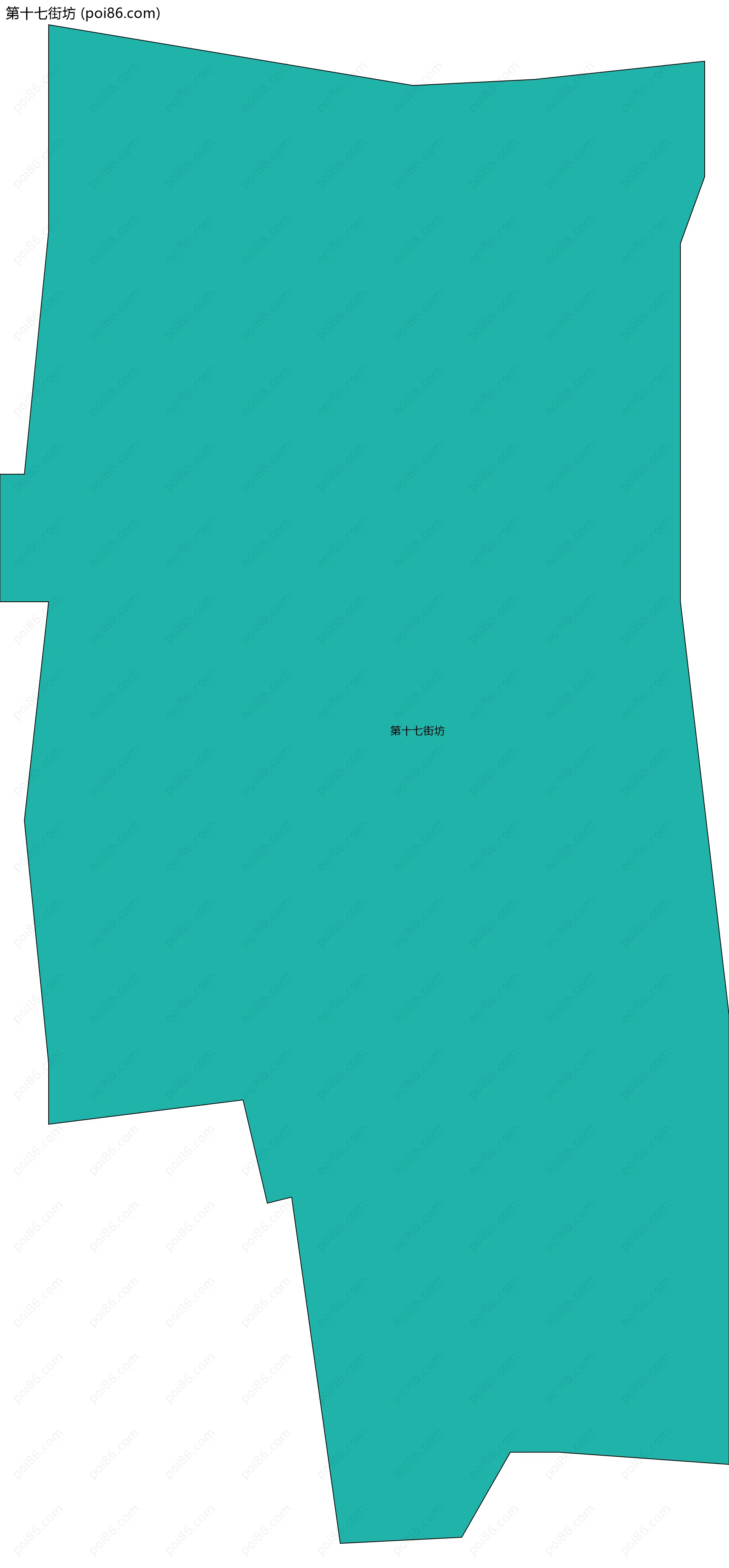 第十七街坊边界地图