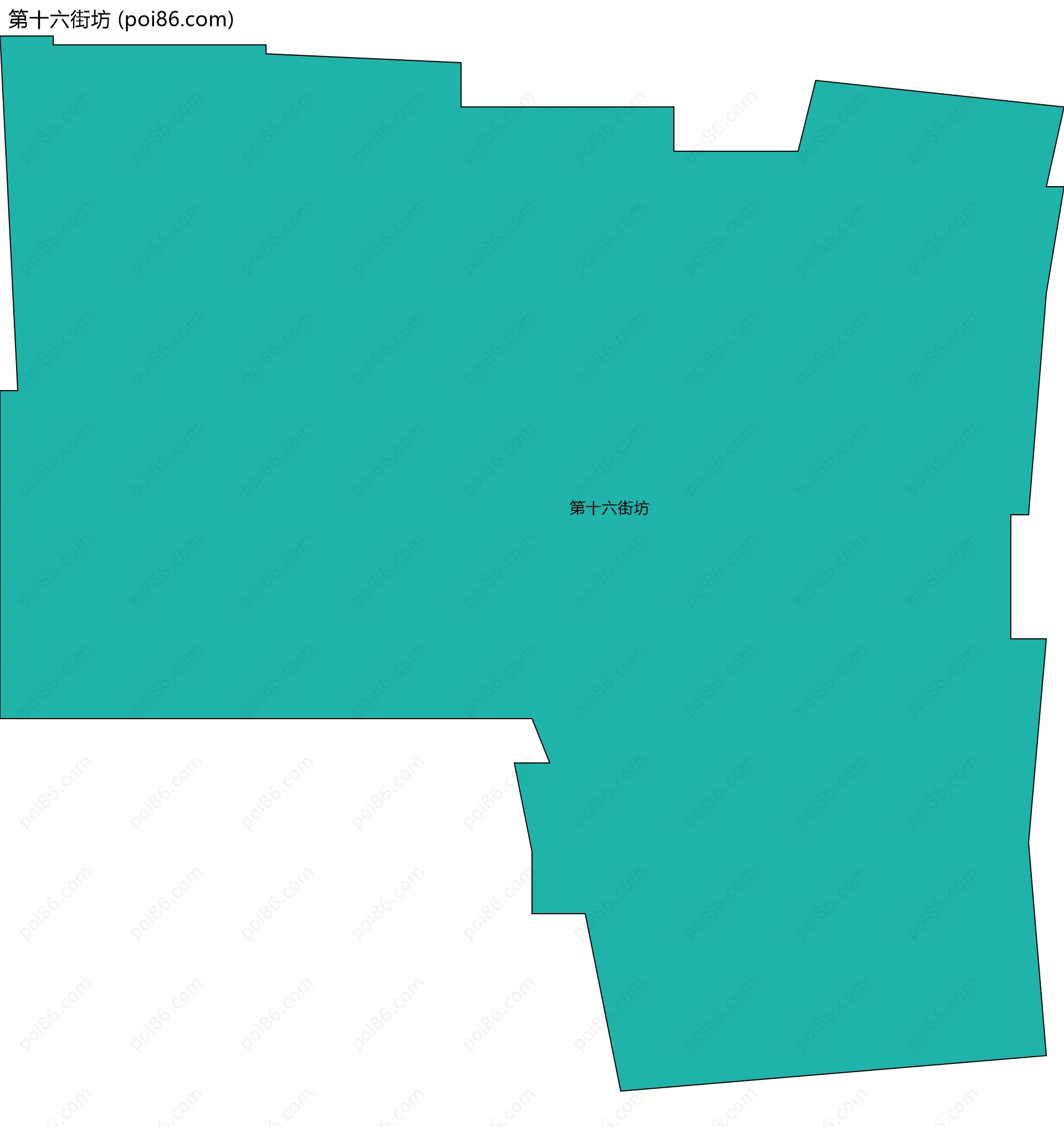 第十六街坊边界地图