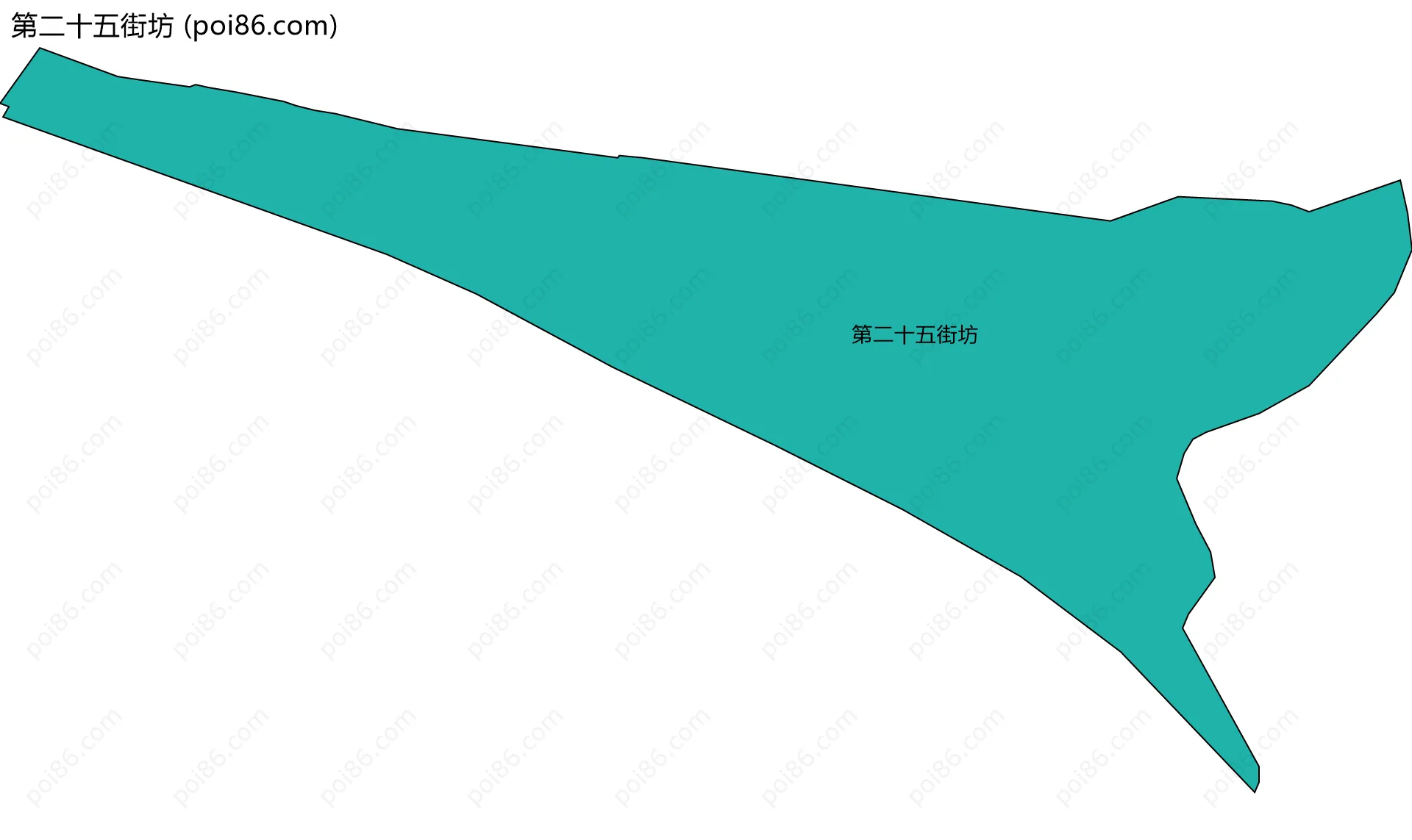 第二十五街坊边界地图