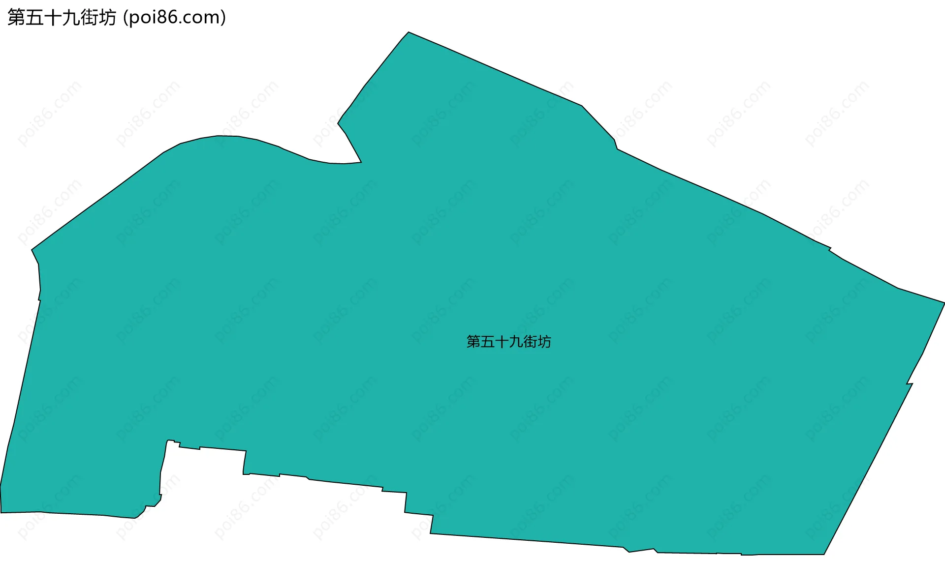 第五十九街坊边界地图